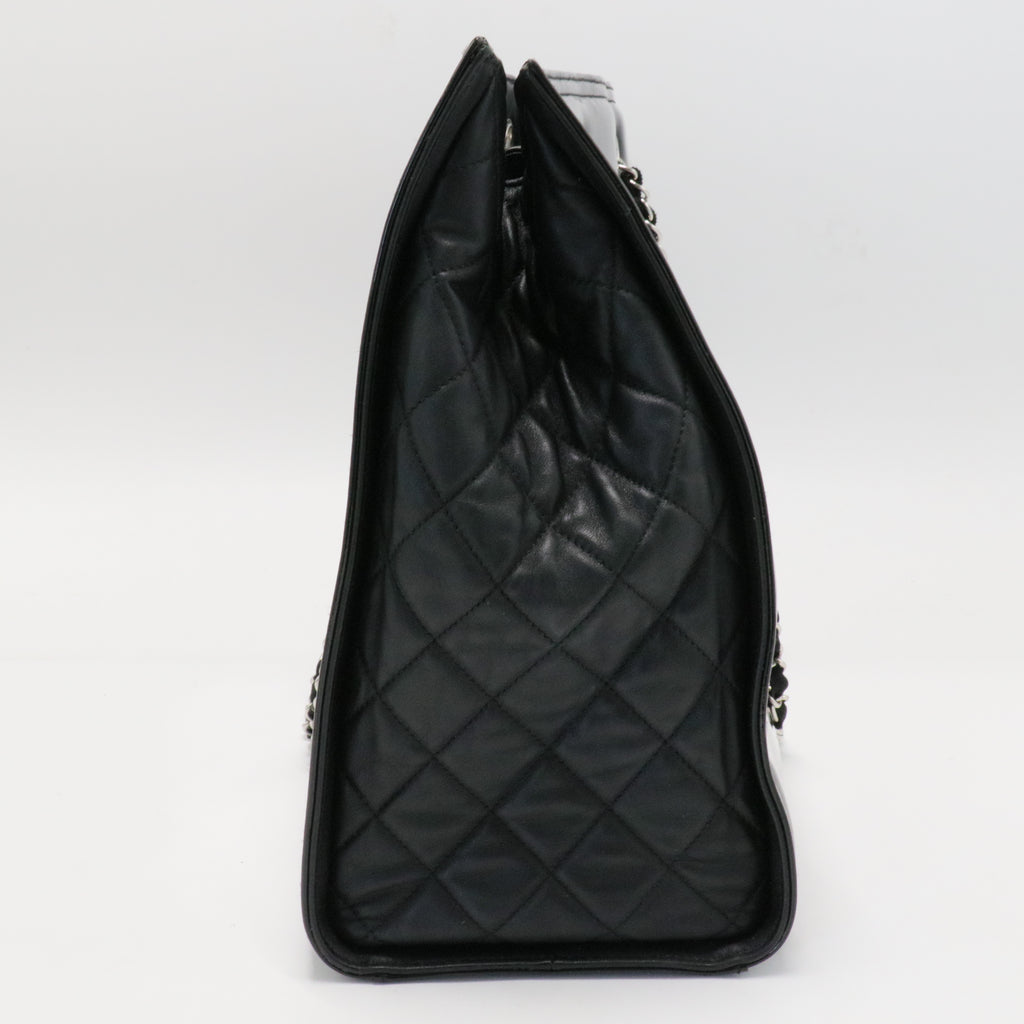 Black Vinyl CC Lipstick Tote Patent
