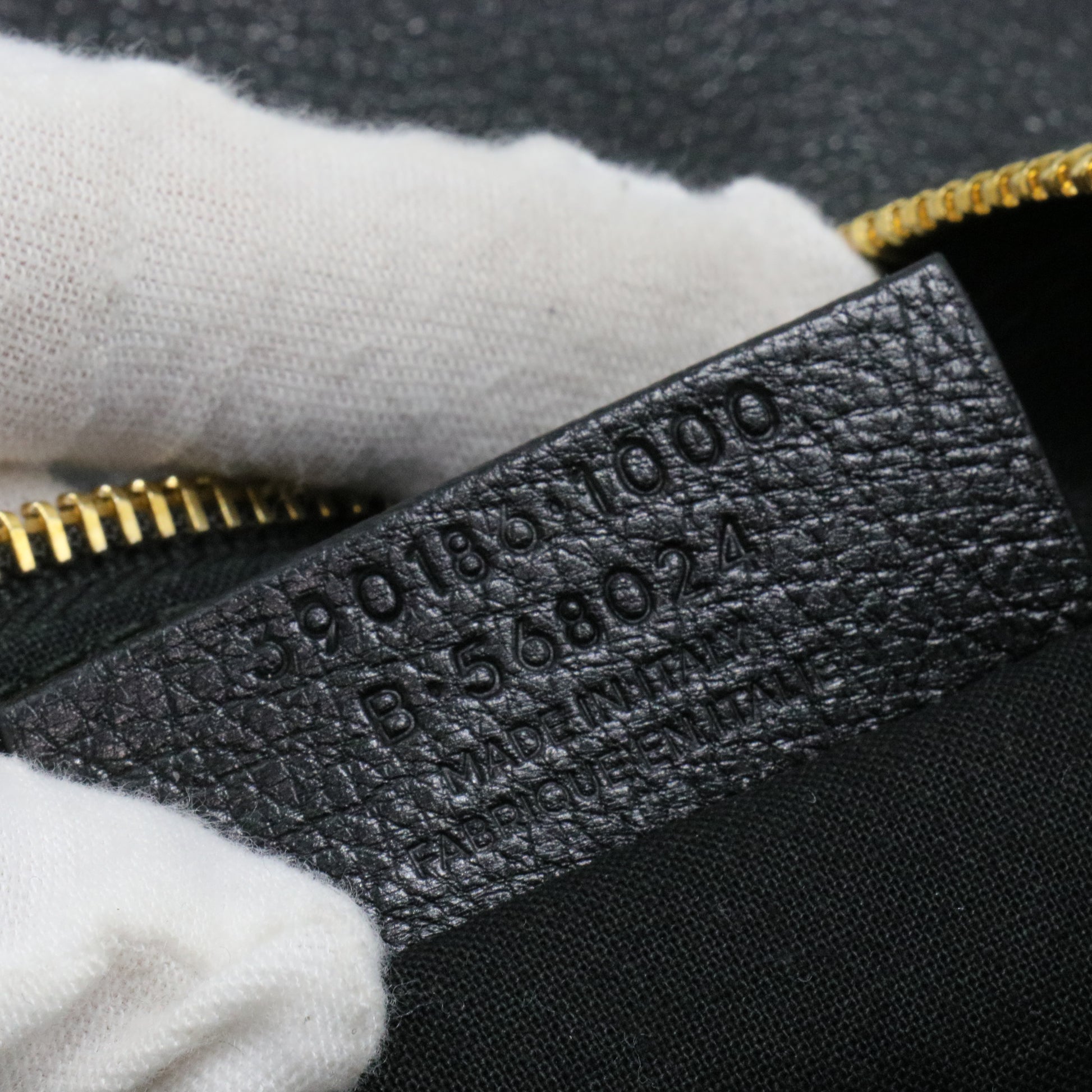 Classic Pouch Metallic Edge Leather Clutch