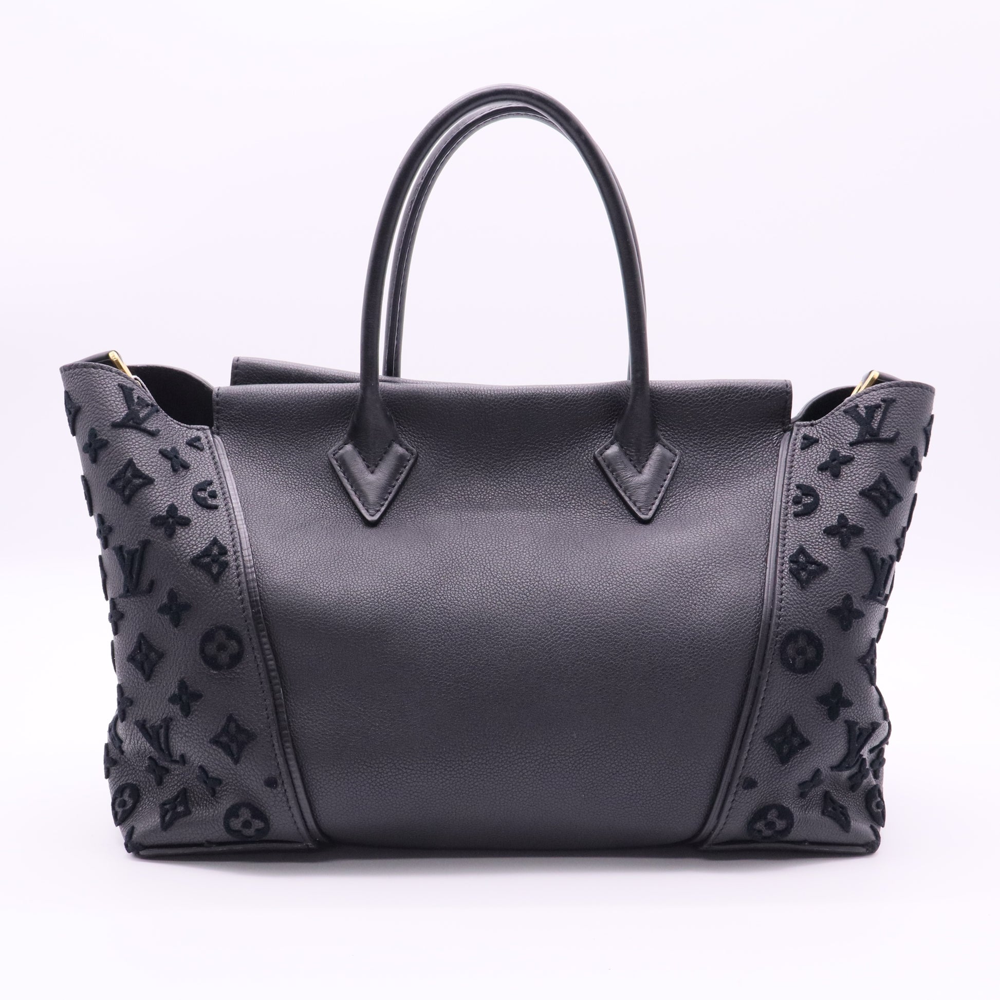 W Tote Monogram Tuffetage Leather PM Twins
