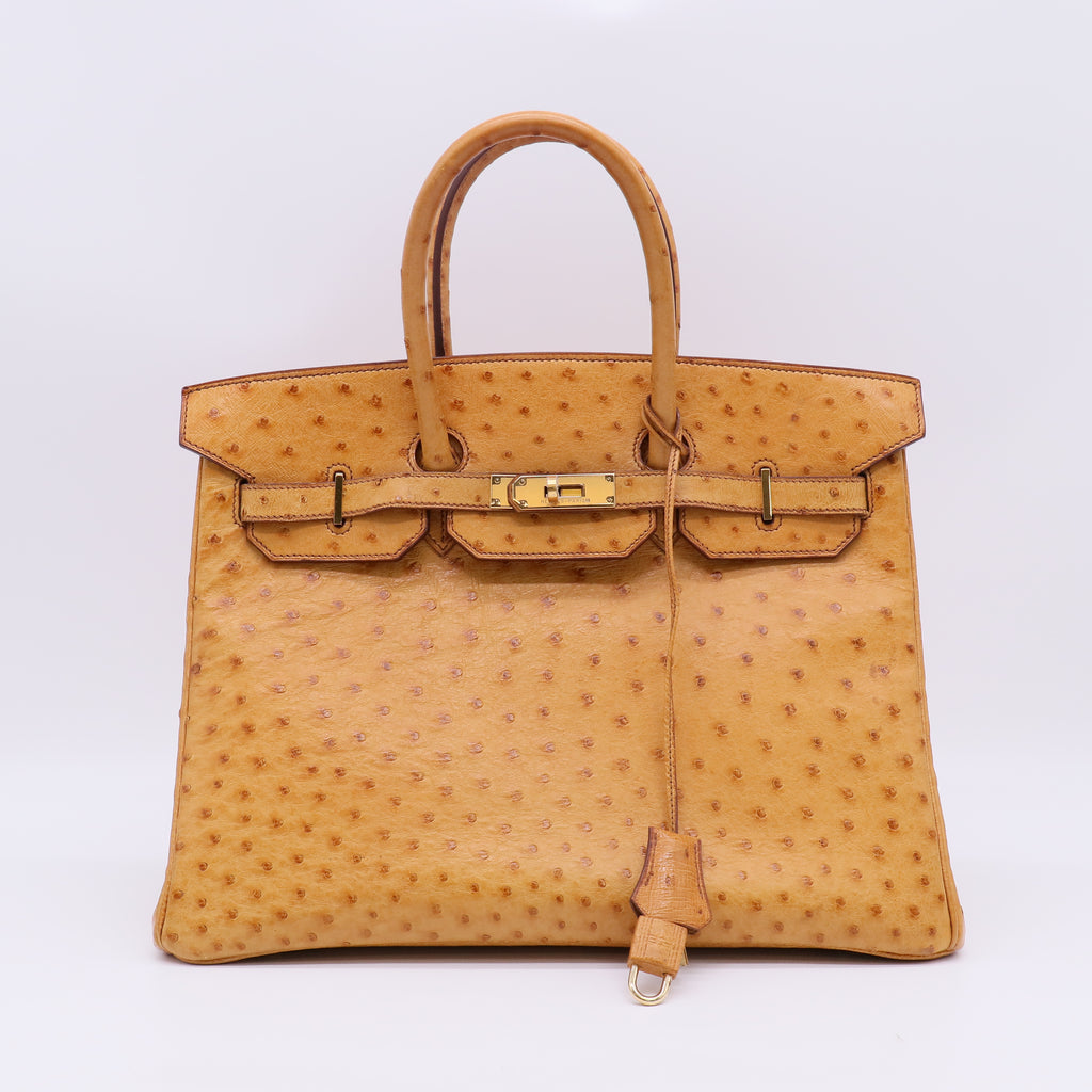Hermes Ostrich Birkin 35 - B23285 twins