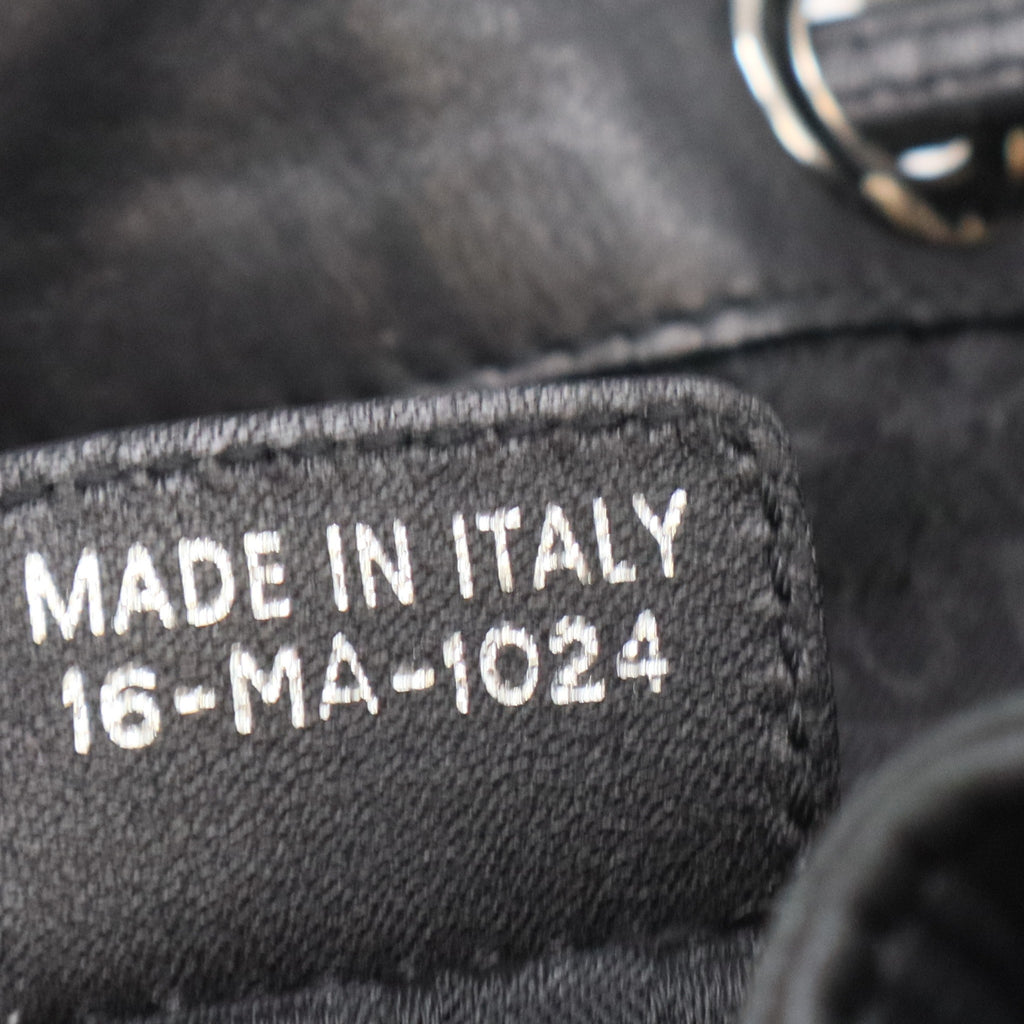 Drawstring Bucket Bag Leather