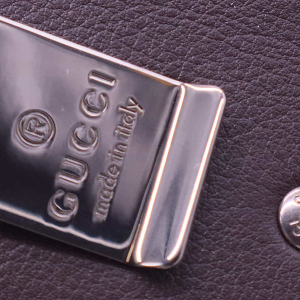 Micro GG Monogram Leather Card Holder