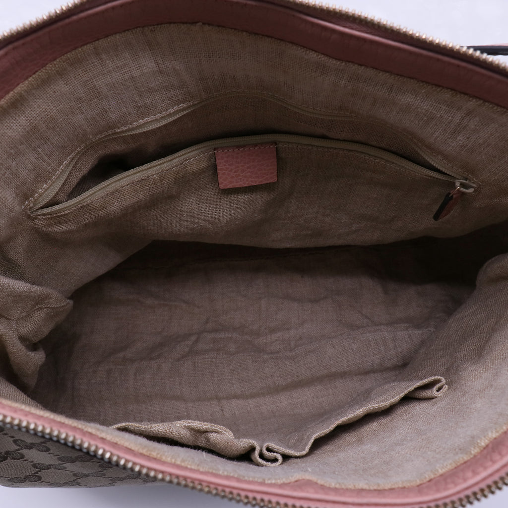 Gucci Bree GG Canvas Large Tote / Hobo Bag twins B21833