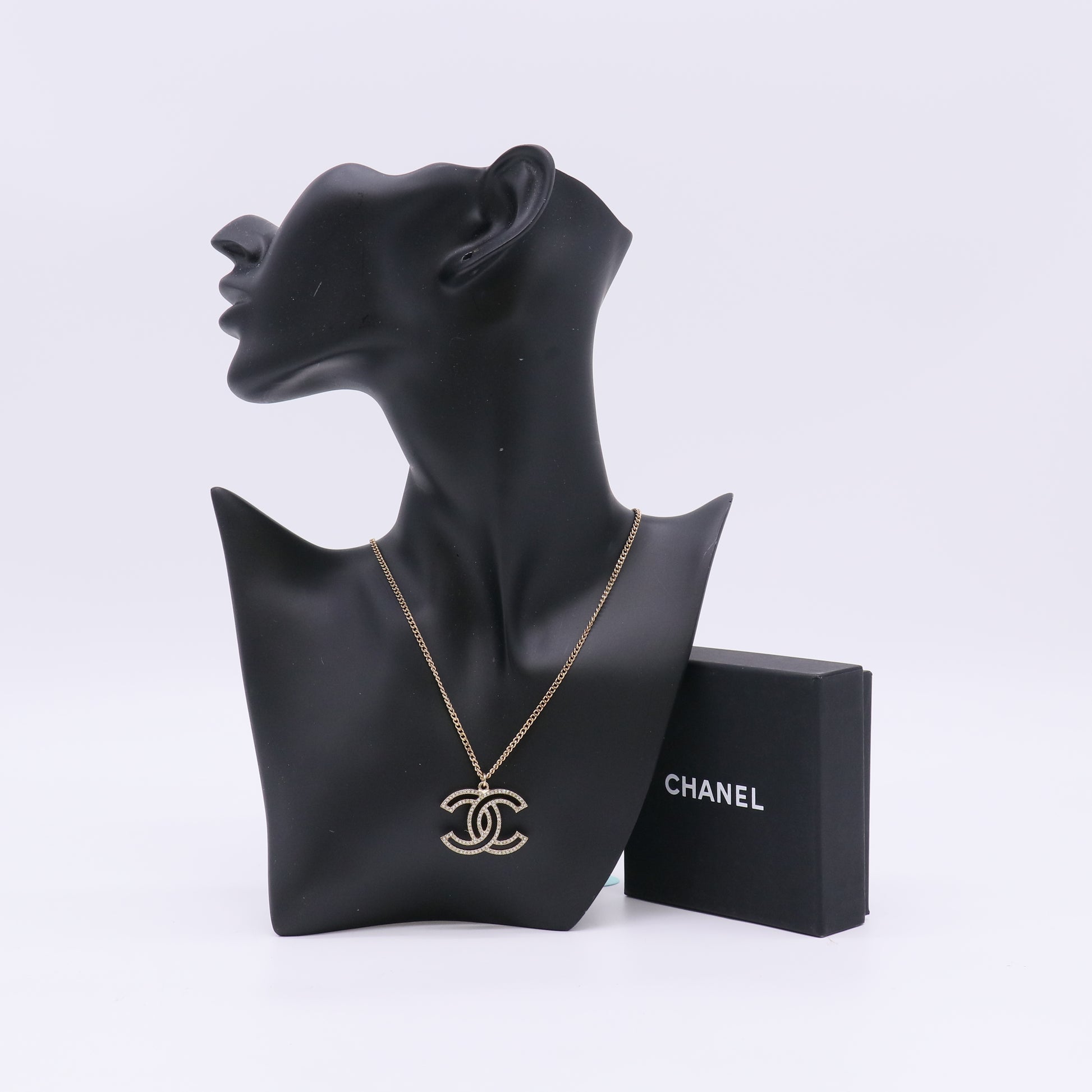 Chanel 100th Anniversary CC Pendant Necklace twins LDJ5543