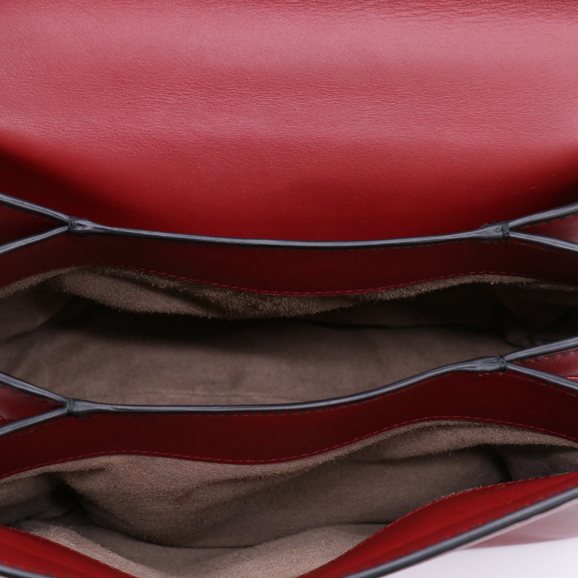 Piazza Top Handle Bag Leather with Intrecciato Detail Medium Twins LDZ354