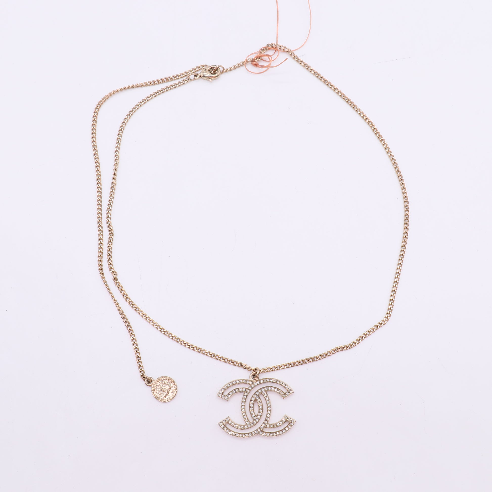 Chanel 100th Anniversary CC Pendant Necklace twins LDJ5543