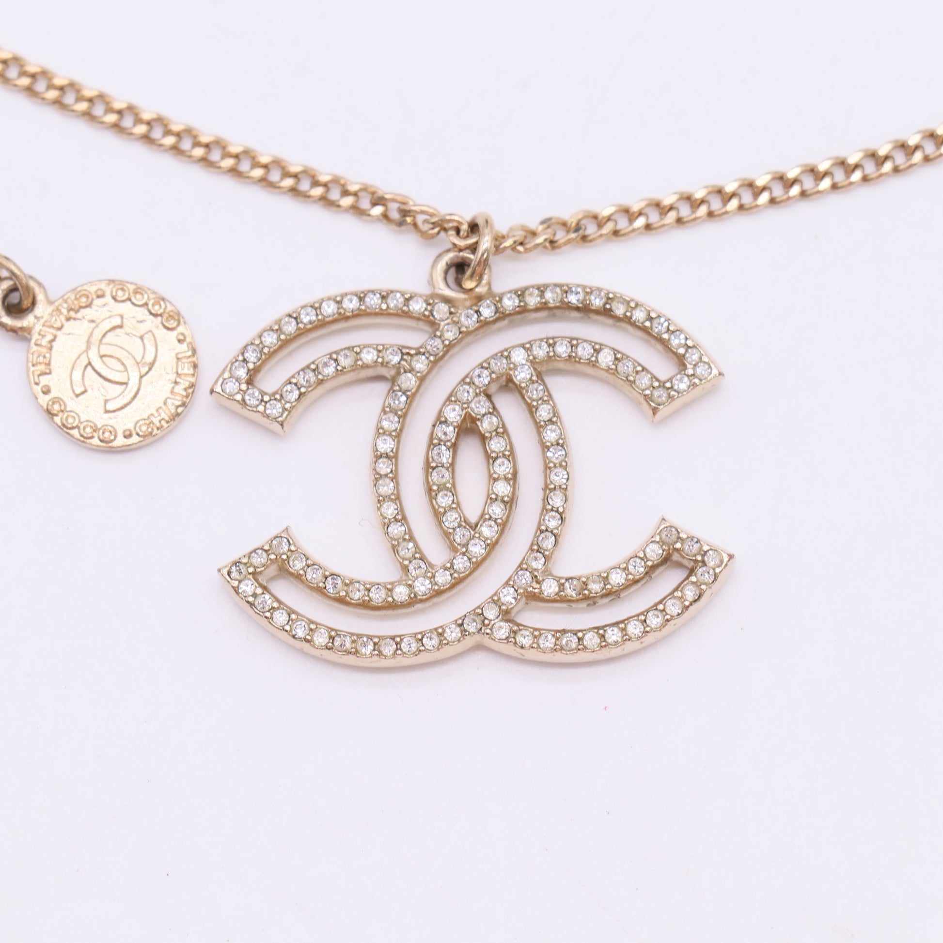 Chanel 100th Anniversary CC Pendant Necklace twins LDJ5543