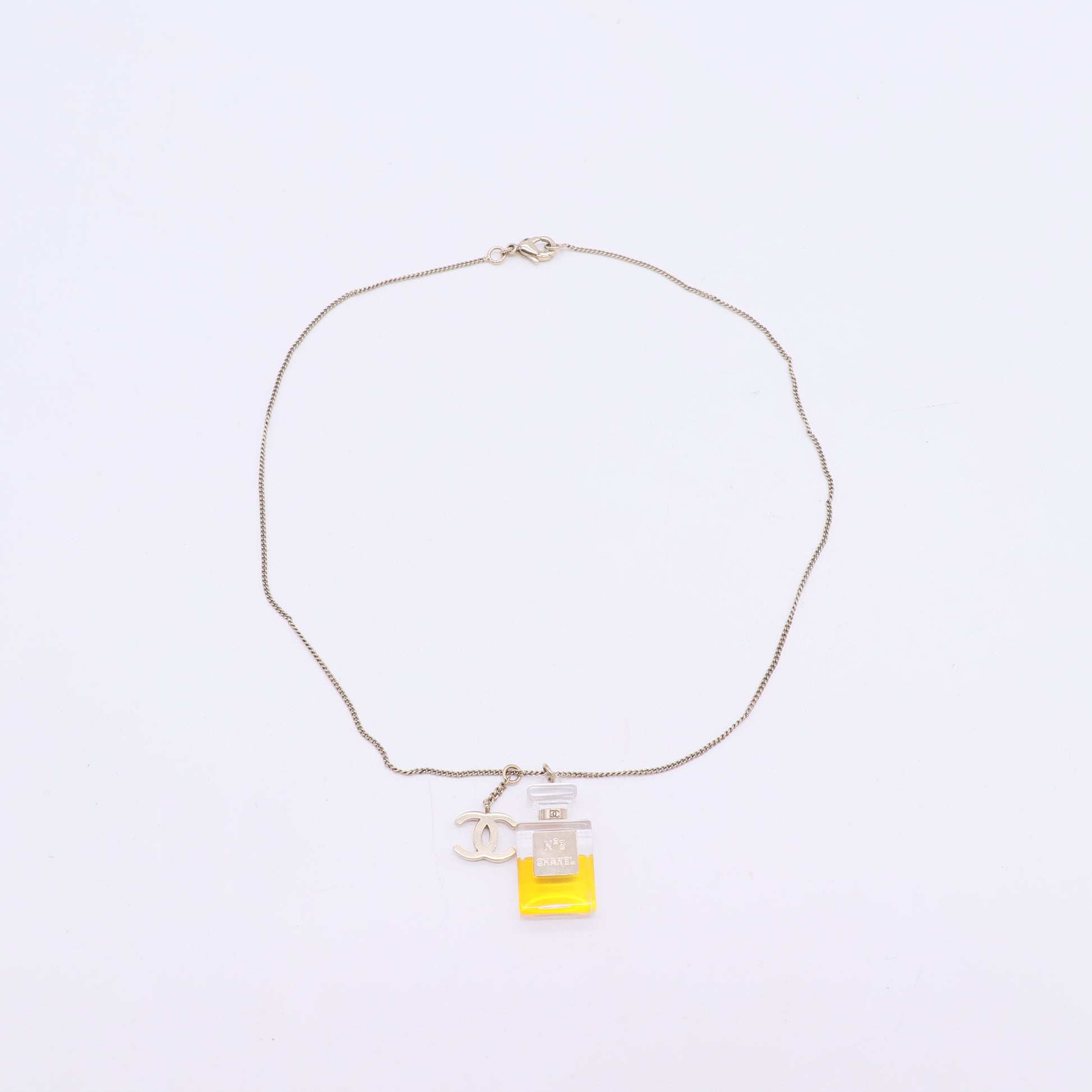 Chanel No. 5 Perfume Bottle Charm Necklace twins LDJ5542