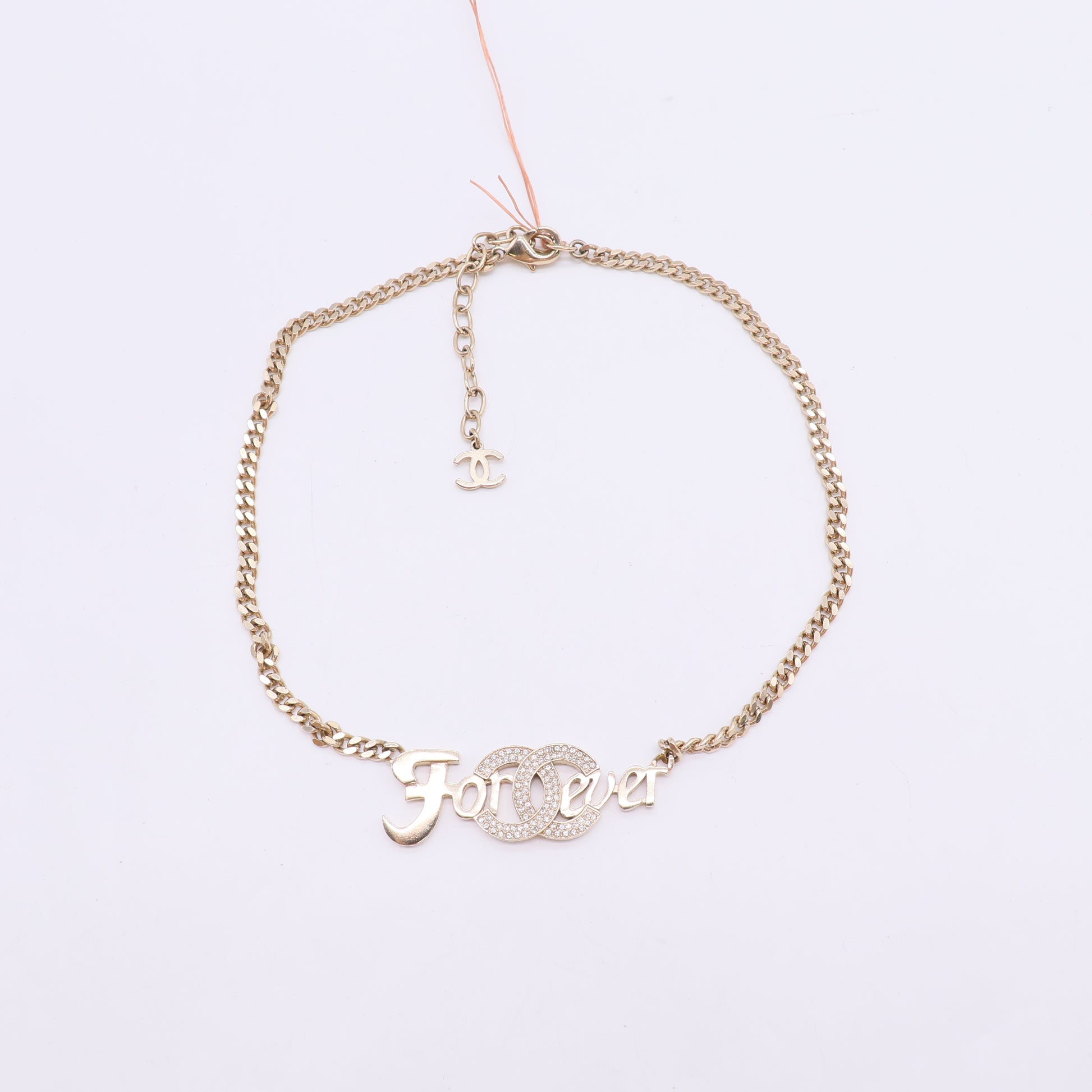 Chanel  Strass Forever CC Pendant Necklace twins LDJ5541