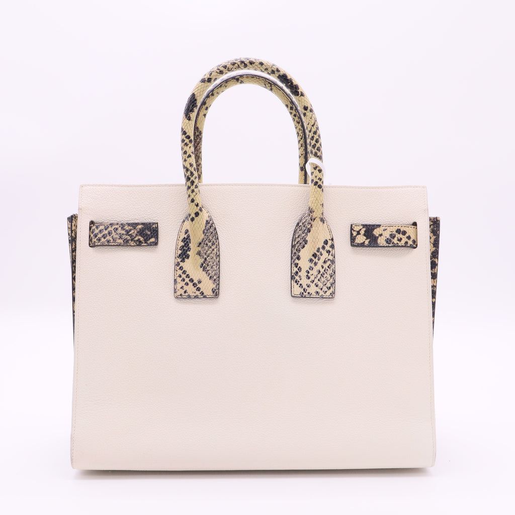 Sac de Jour NM Bag Leather with Python Embossed Detail Twins