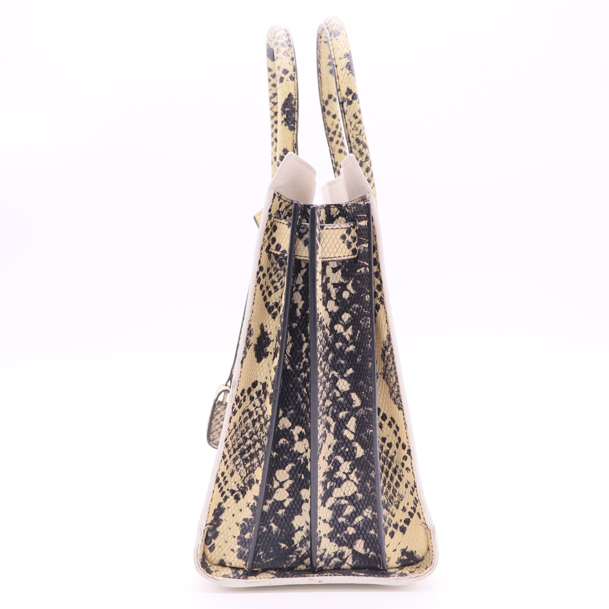 Sac de Jour NM Bag Leather with Python Embossed Detail Twins