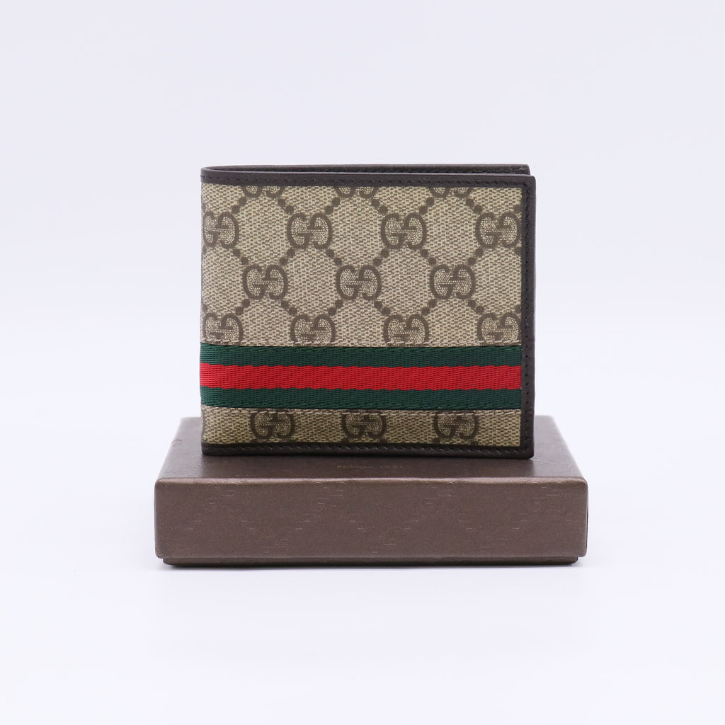 Gucci GG Supreme Web Bifold Wallet W22561
