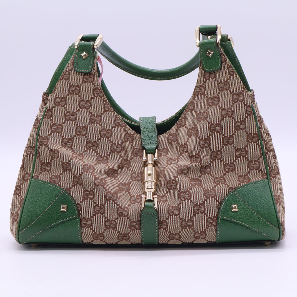 GG Canvas Nailhead Jackie Bardot Bag twins LDJ3560