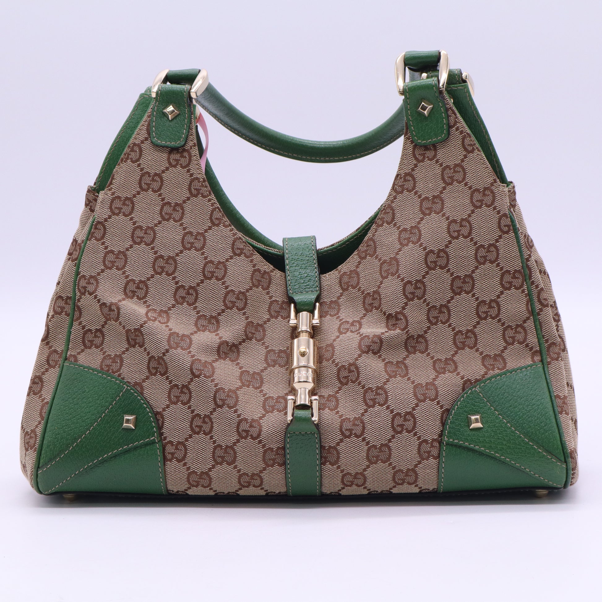 GG Canvas Nailhead Jackie Bardot Bag twins LDJ3560