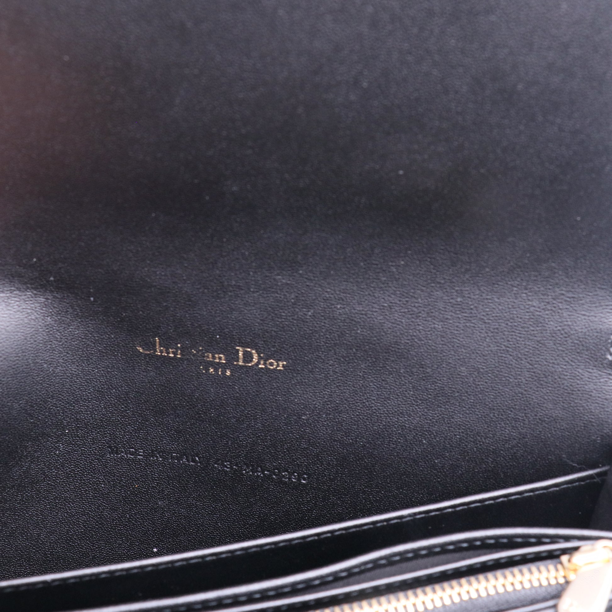 Lady Dior Convertible Chain Clutch Cannage Quilt Leather Long Twins LDJ2794