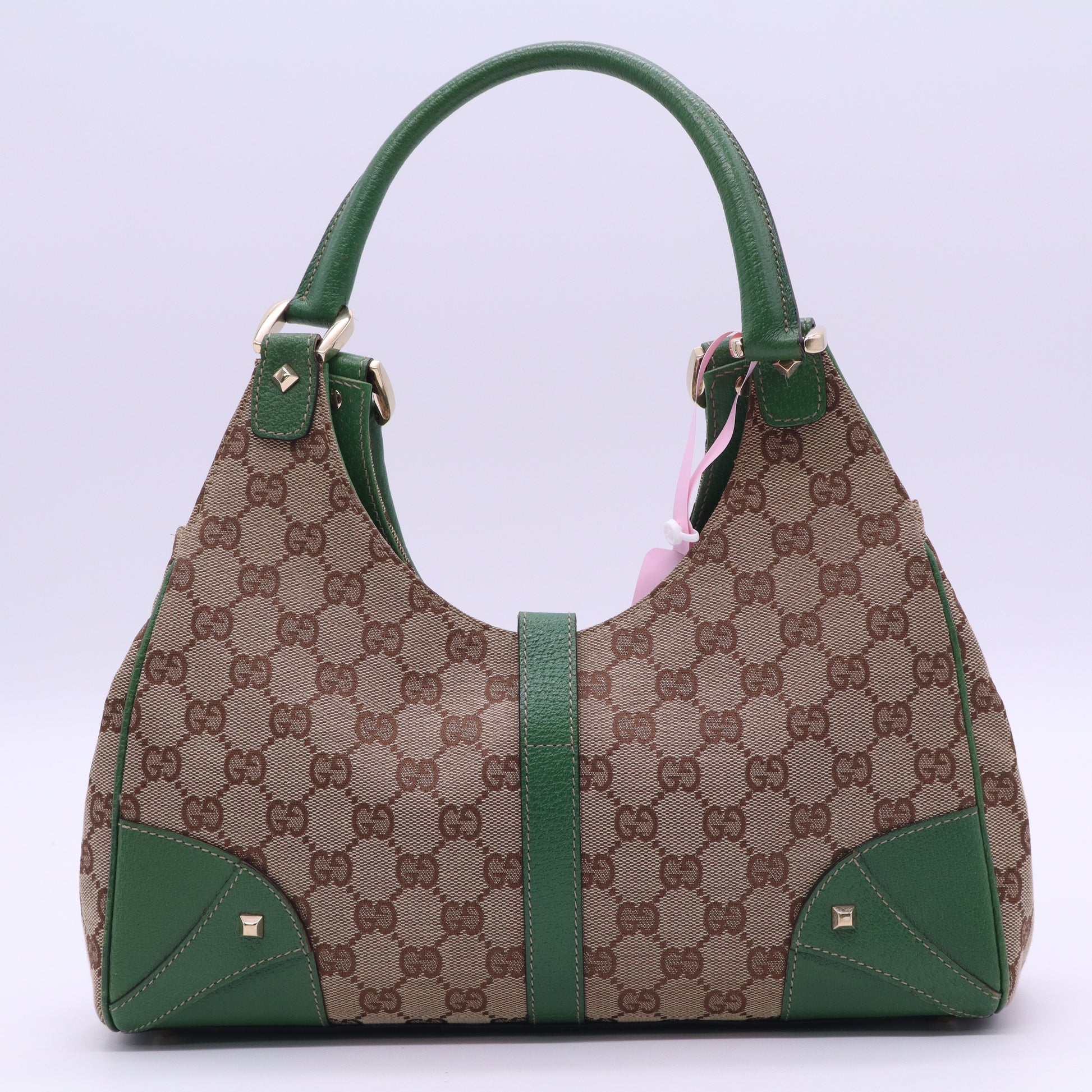GG Canvas Nailhead Jackie Bardot Bag twins LDJ3560