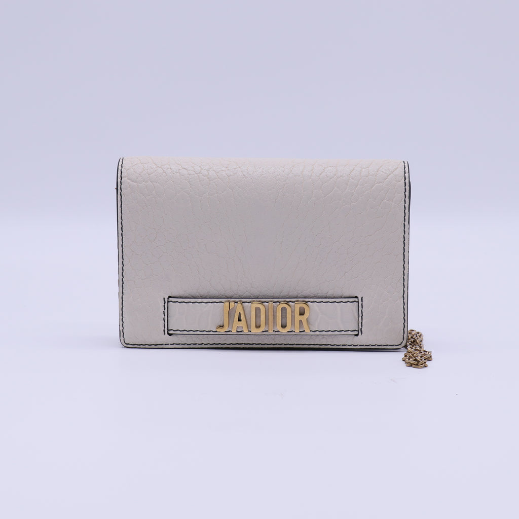 Christian Dior  Calfskin Leather J'ADIOR Wallet on Chain Clutch Bag B22039