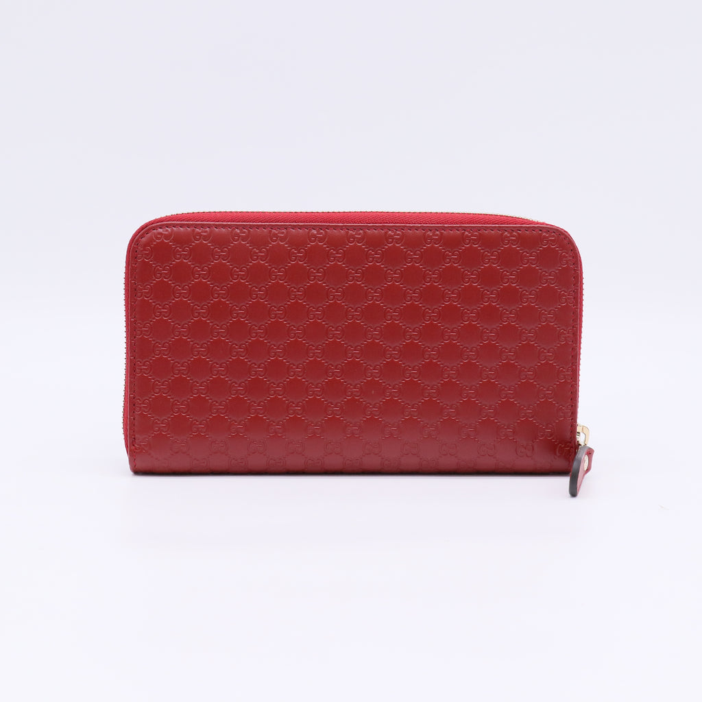 Gucci Microguccissima Leather Zip-Around Wallet W22552