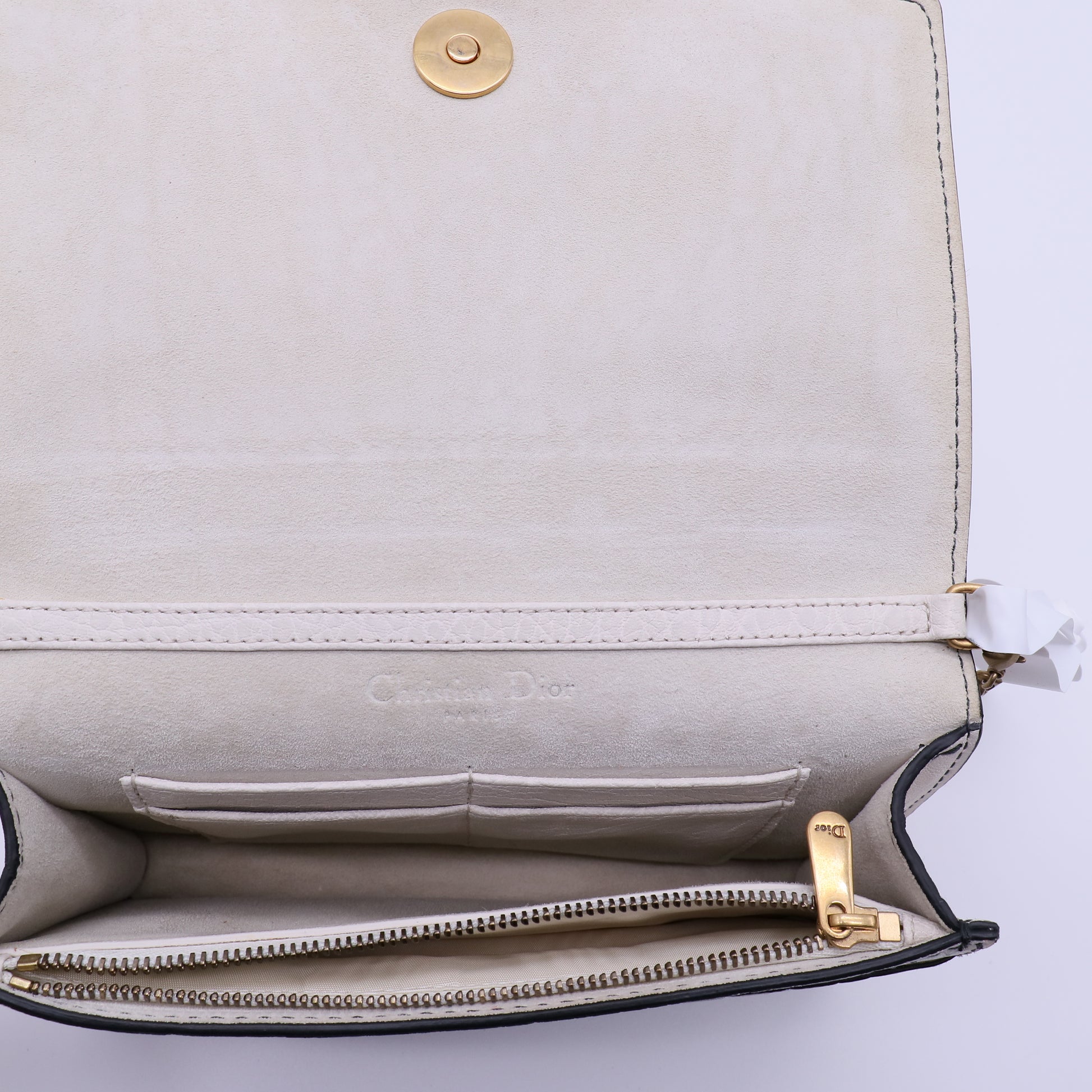 Christian Dior  Calfskin Leather J'ADIOR Wallet on Chain Clutch Bag twins B22039