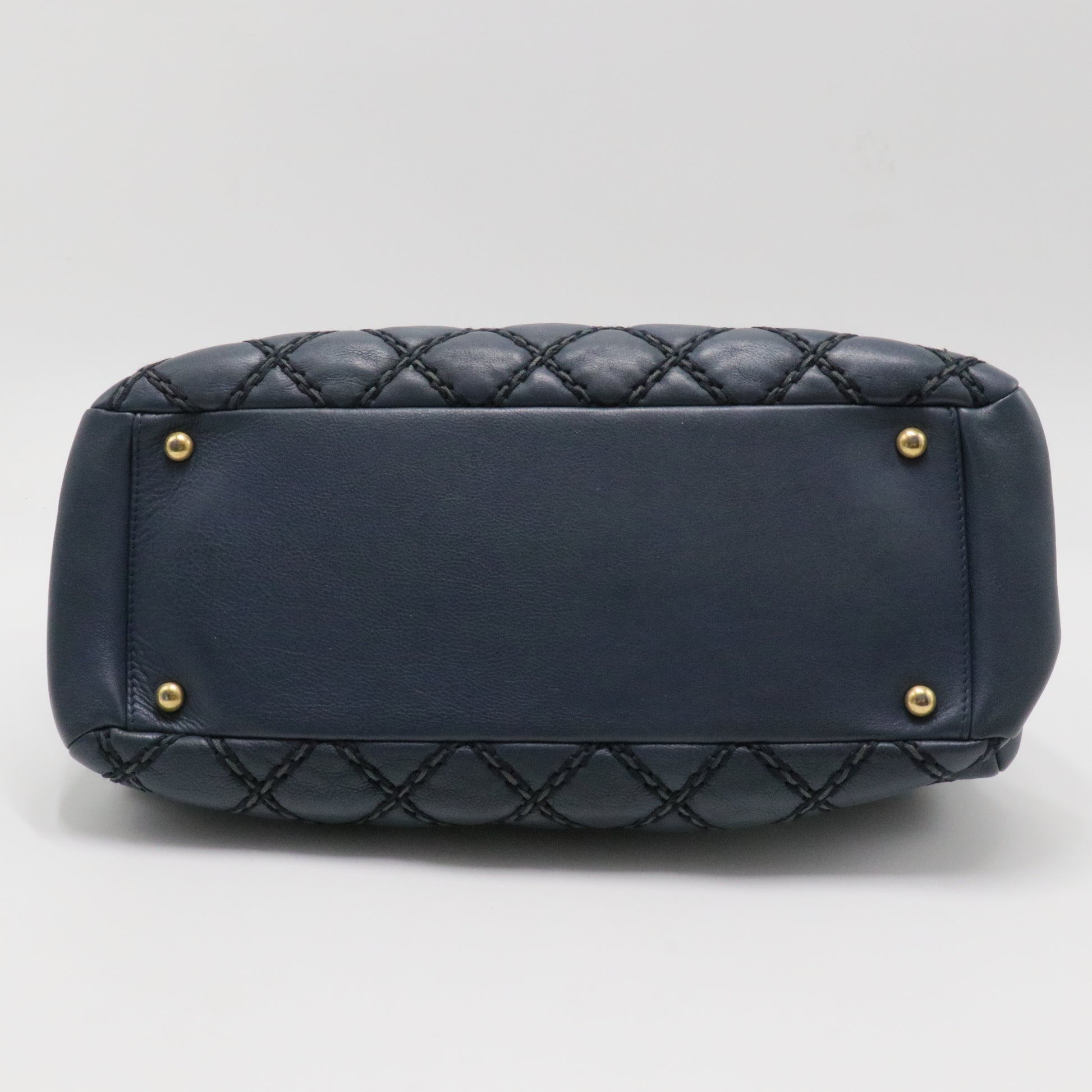 CC Crown Tote Stiched Leather Medium