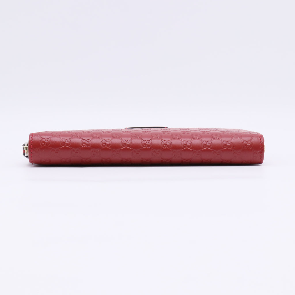 Gucci Microguccissima Leather Zip-Around Wallet W22552