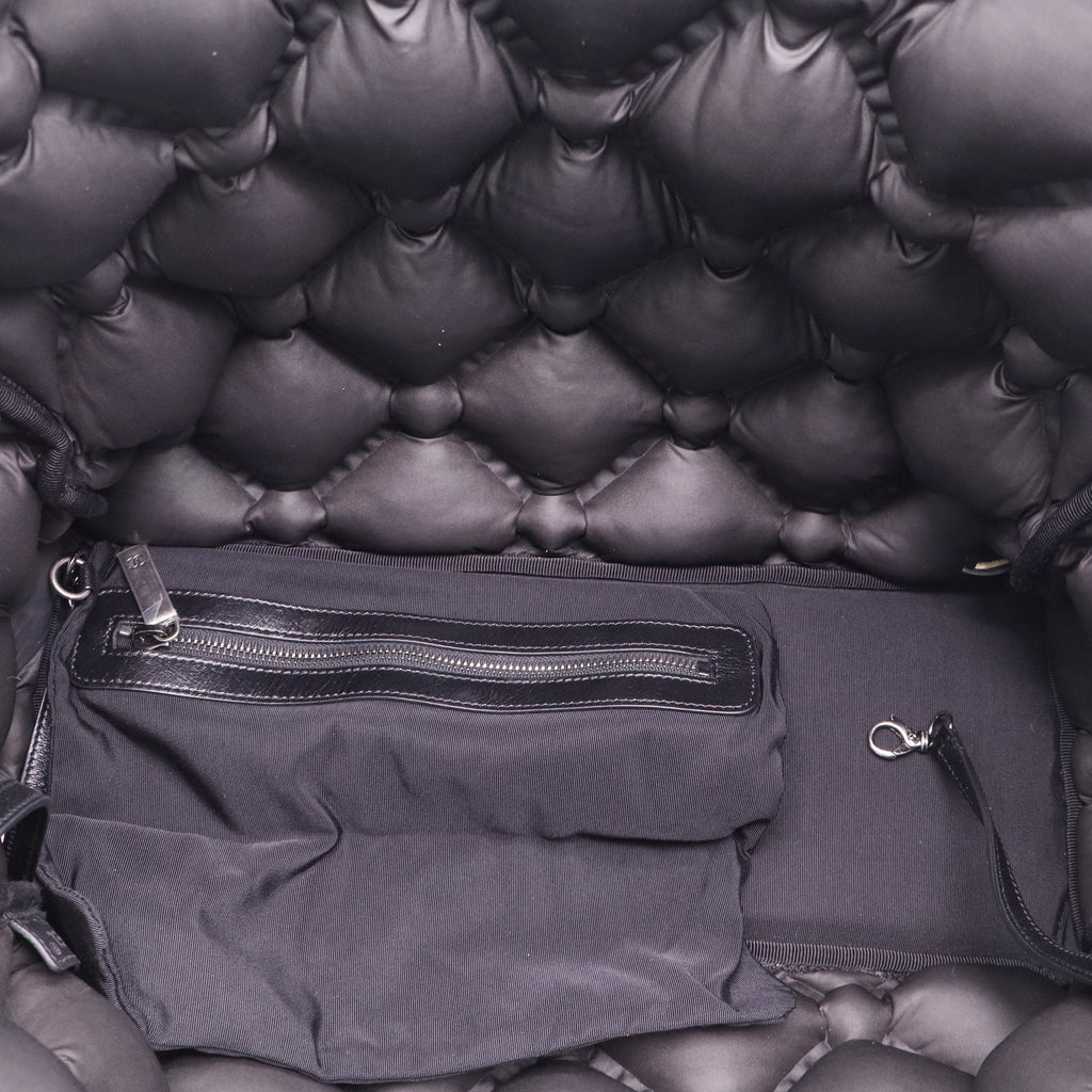 Chanel Calfskin Quilted Large Chesterfield Navy twins