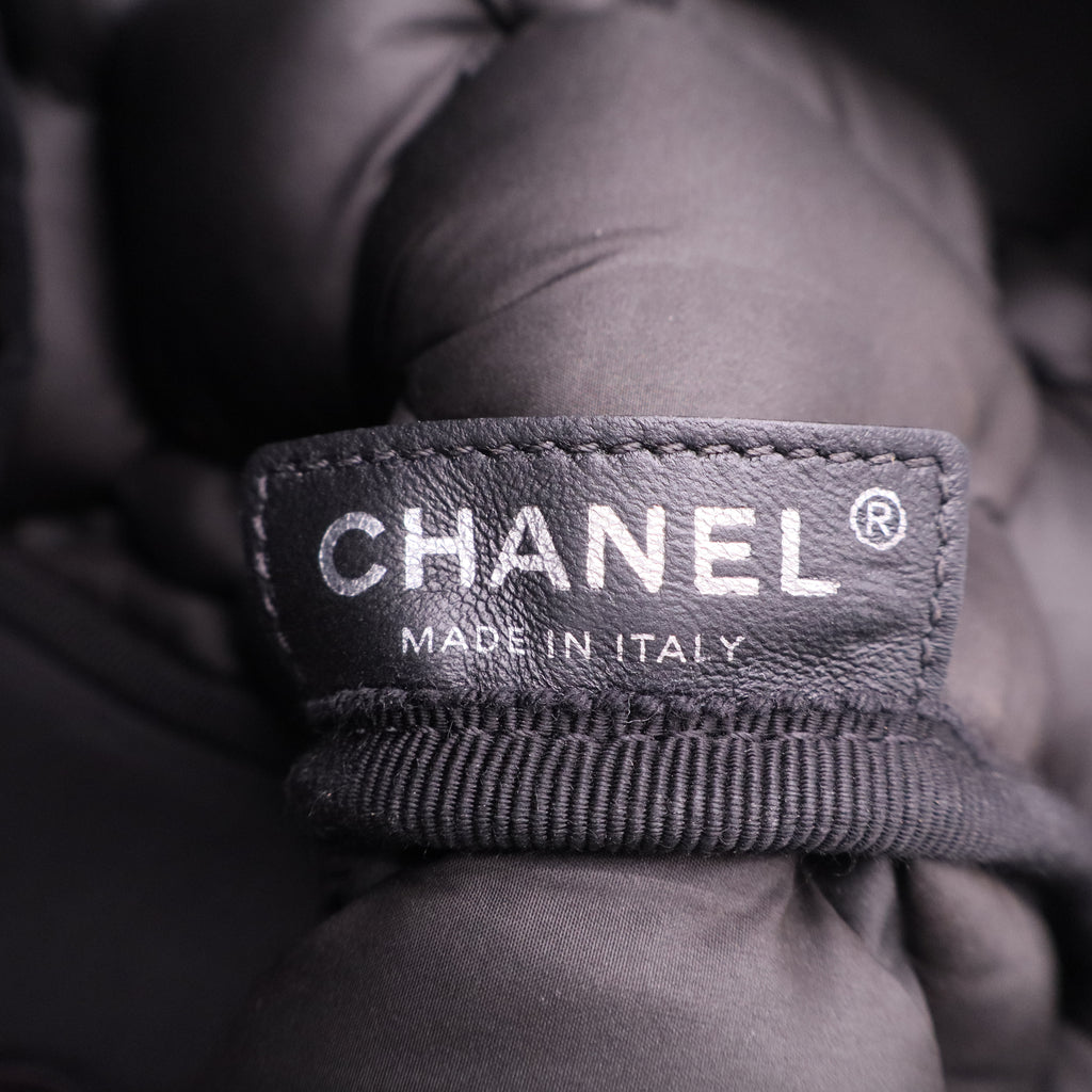 Chanel Calfskin Quilted Large Chesterfield Navy twins