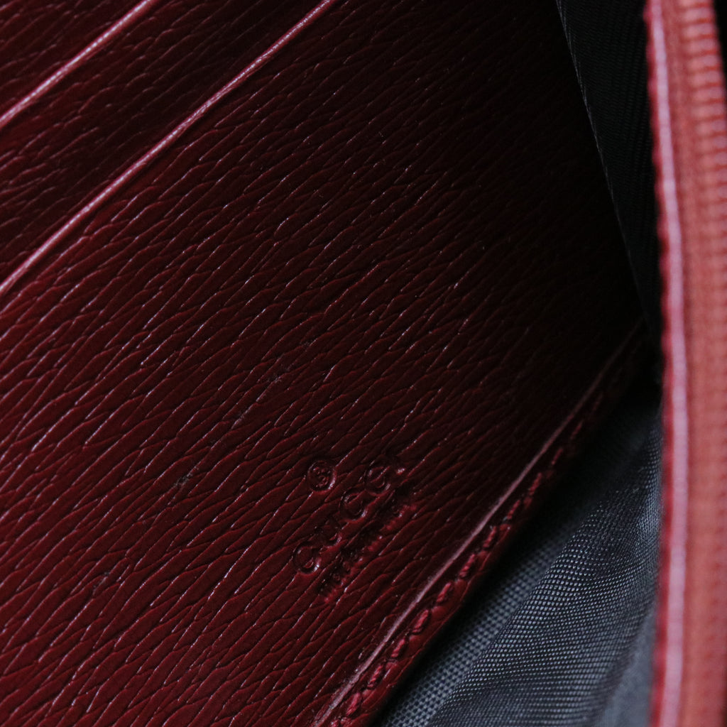 Icon Wallet on Chain Blooms Print Leather