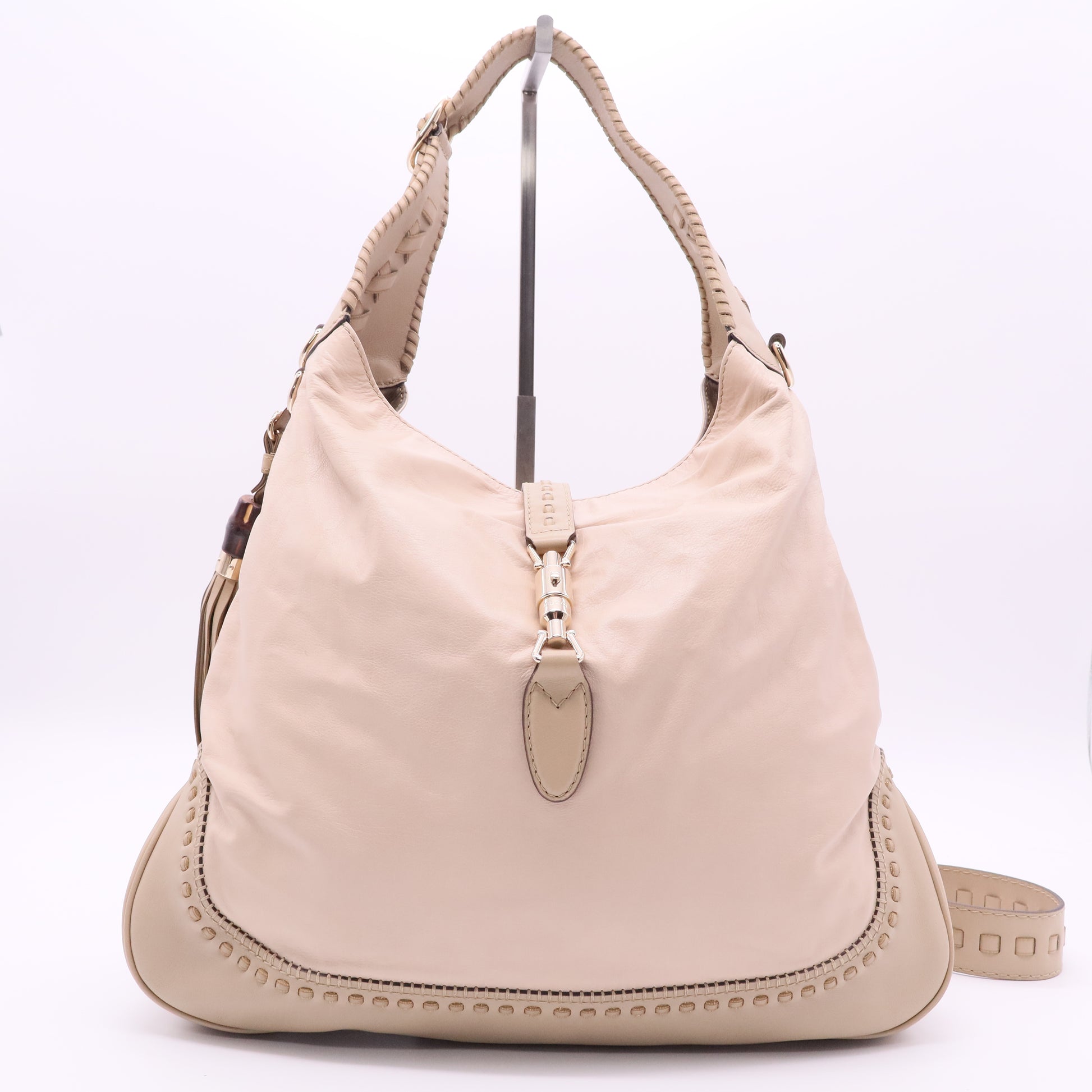 Gucci New Jackie Coral Large leather Hobo Bag Twins