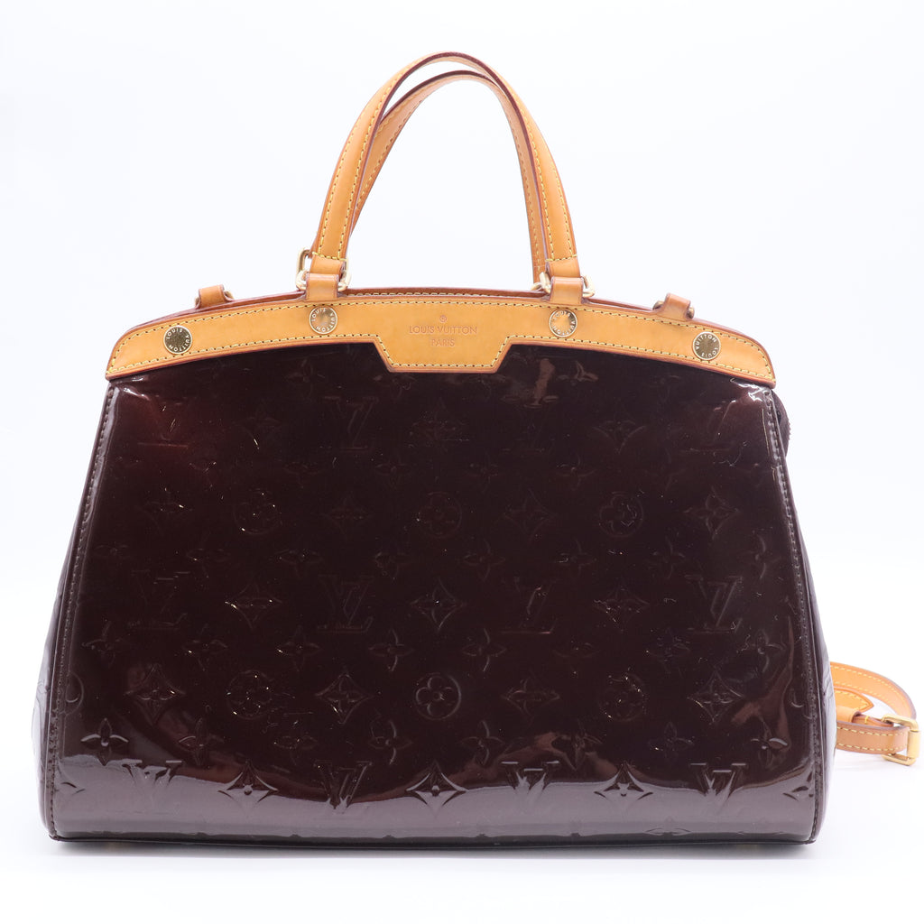 Amarante Monogram Vernis Brea MM Bag