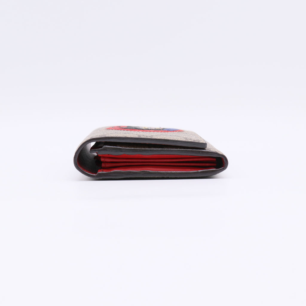 Gucci GG Supreme Mystic Cat Continental Wallet W22549