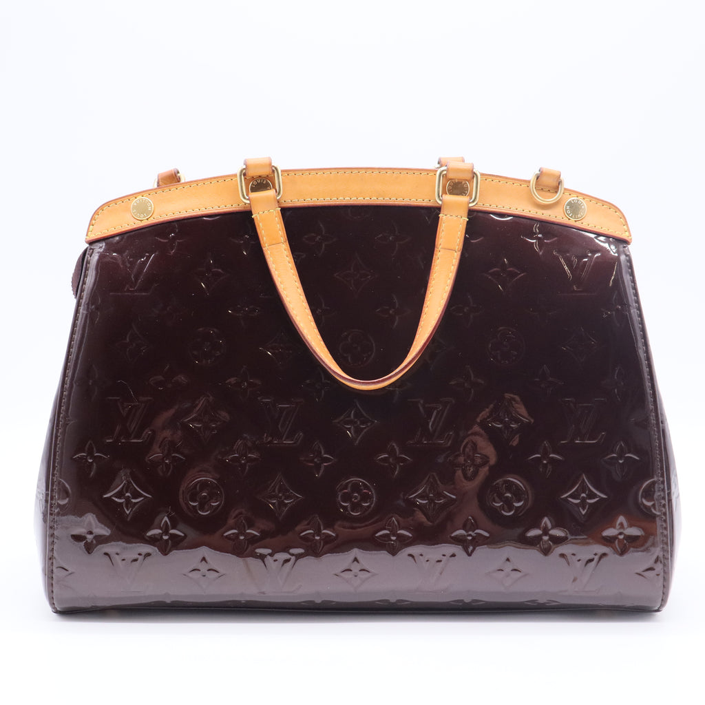 Amarante Monogram Vernis Brea MM Bag