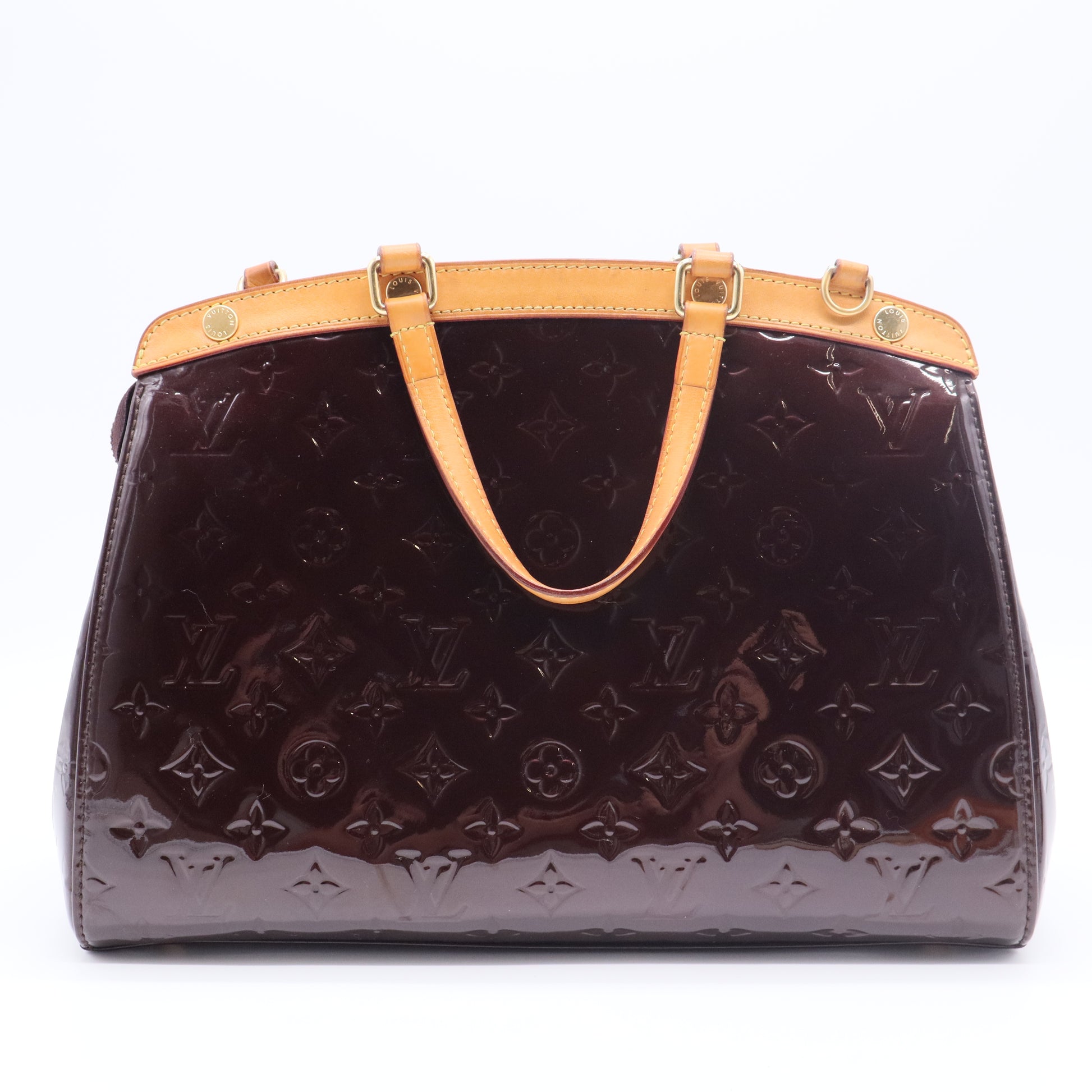 Amarante Monogram Vernis Brea MM Bag