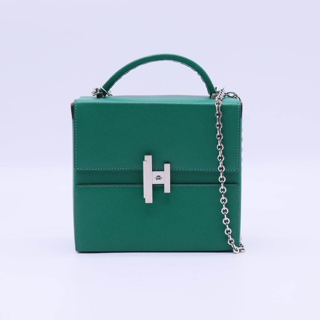 Hermes Epsom Cinhetic Boxy Top Handle Bag Gold twins B22088