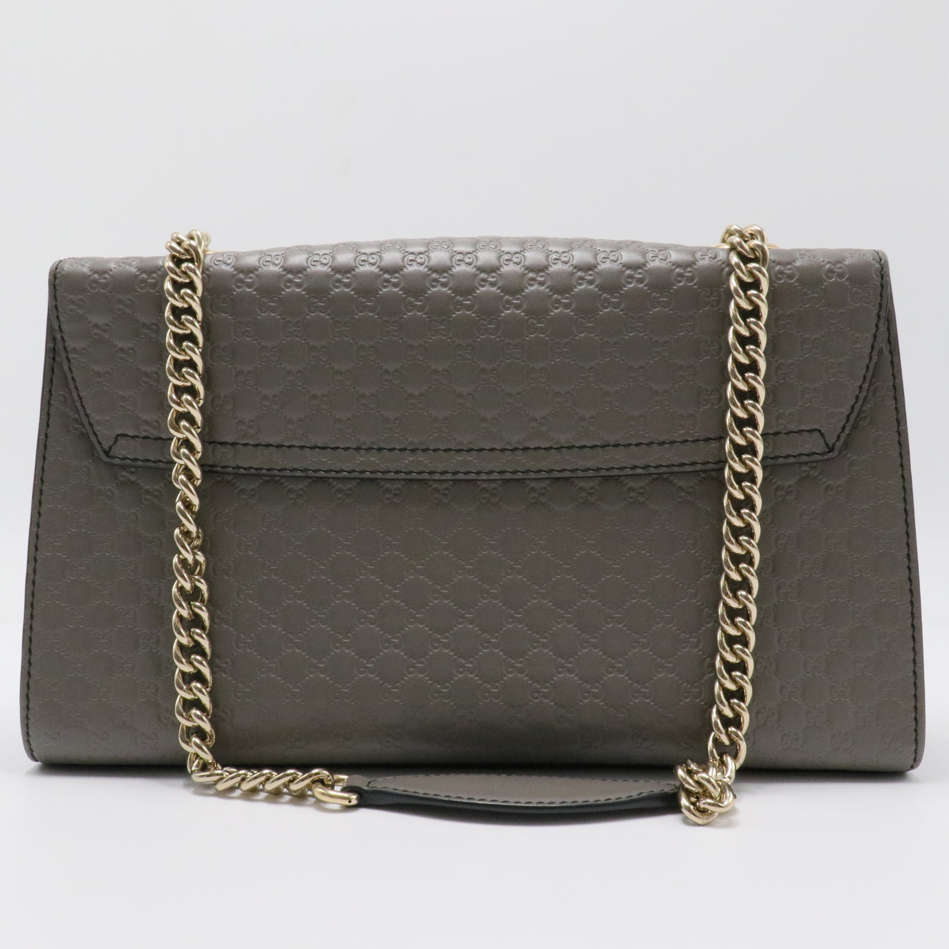 Emily Chain Flap Bag Guccissima Leather Medium