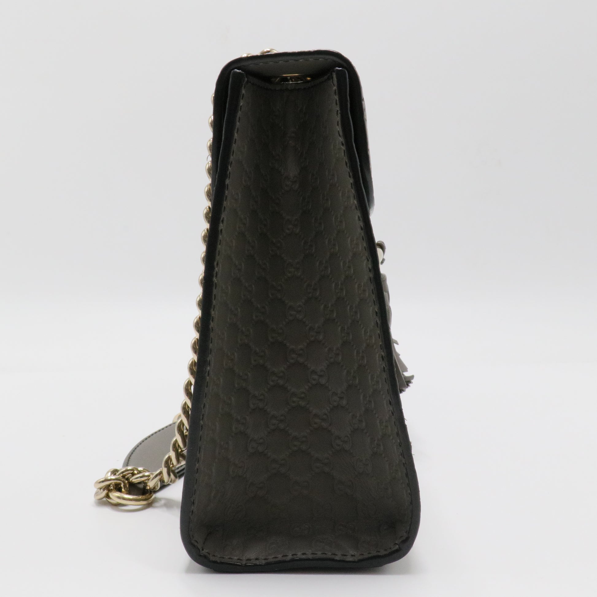 Emily Chain Flap Bag Guccissima Leather Medium