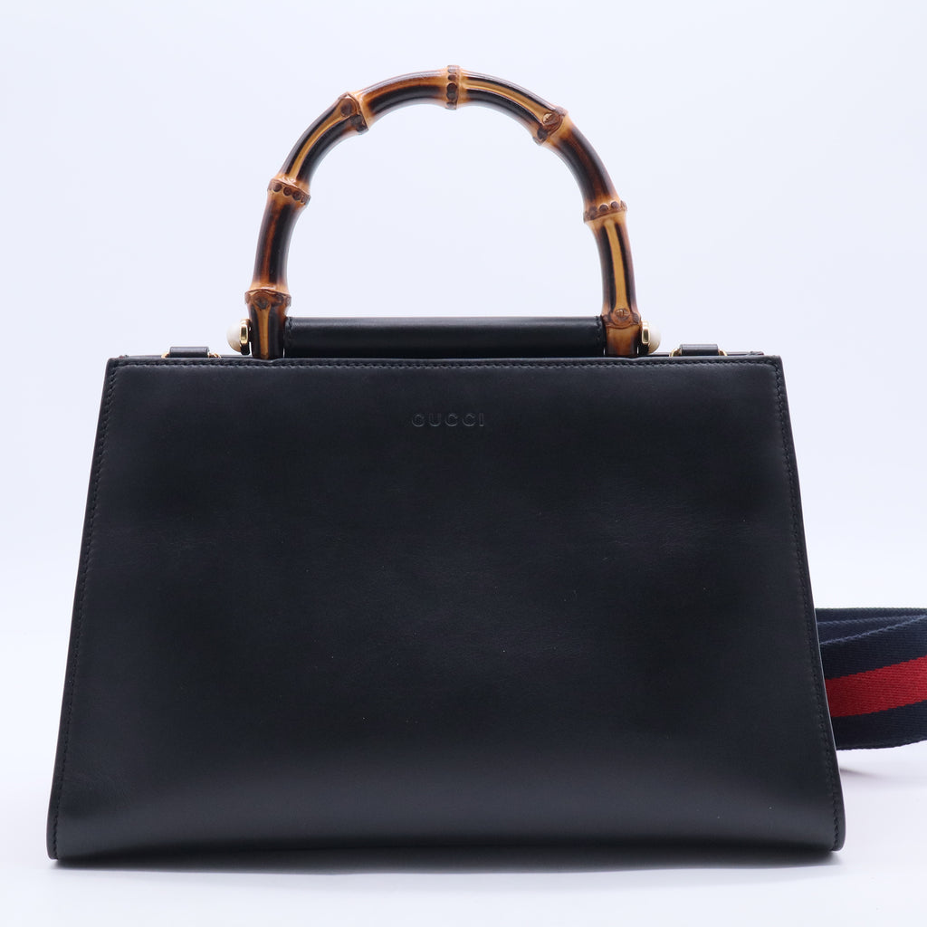 Nymphaea Top Handle Bag Leather