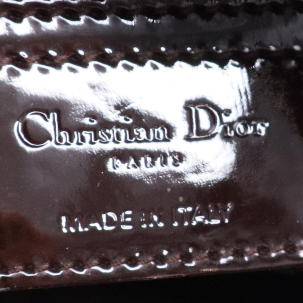Lady Dior patent leather handbag