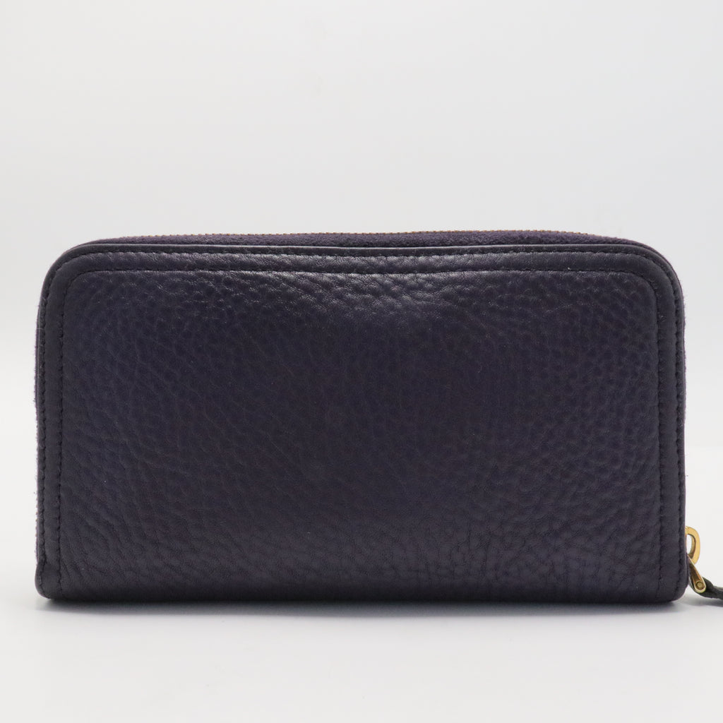 Vitello Daino Leather Continental Wallet