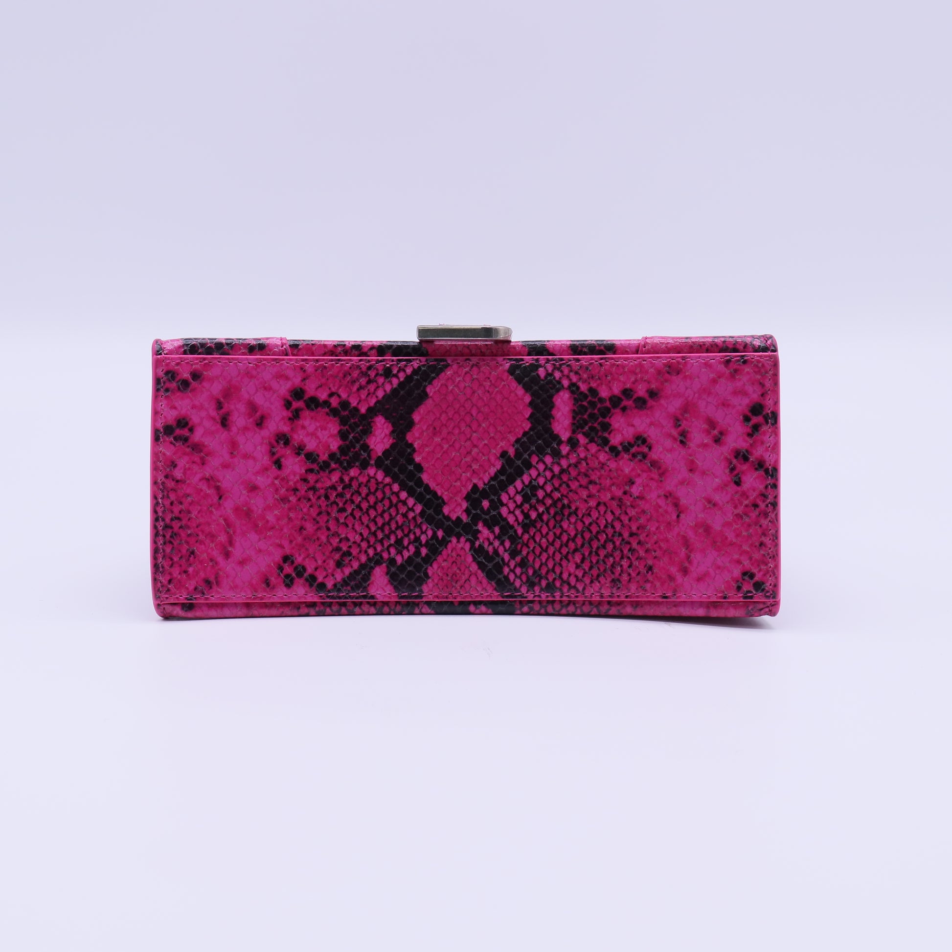 Balenciaga Hourglass Top Handle Bag Python Embossed Leather twins