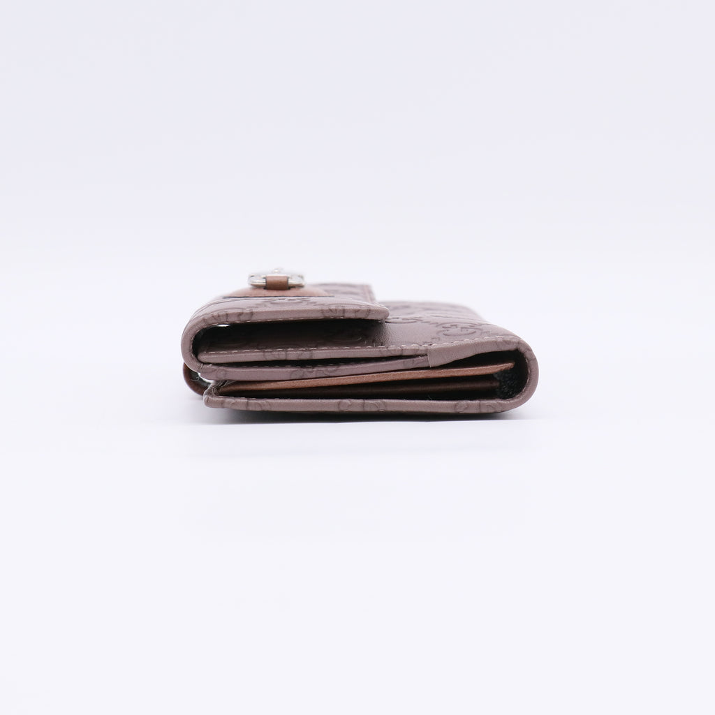 Purple Guccissima Leather Flap Continental Wallet W22553
