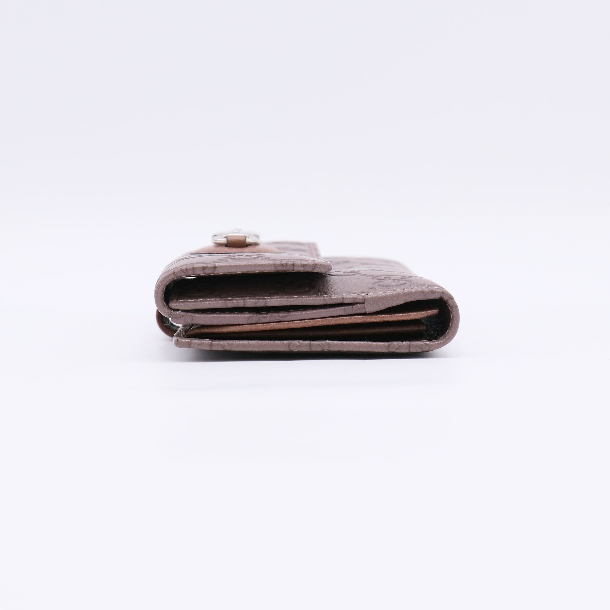 Purple Guccissima Leather Flap Continental Wallet W22553