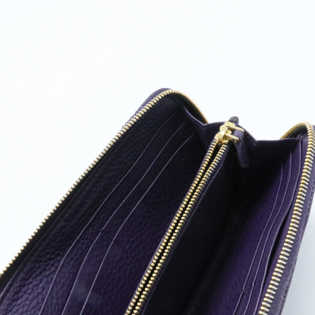 Vitello Daino Leather Continental Wallet