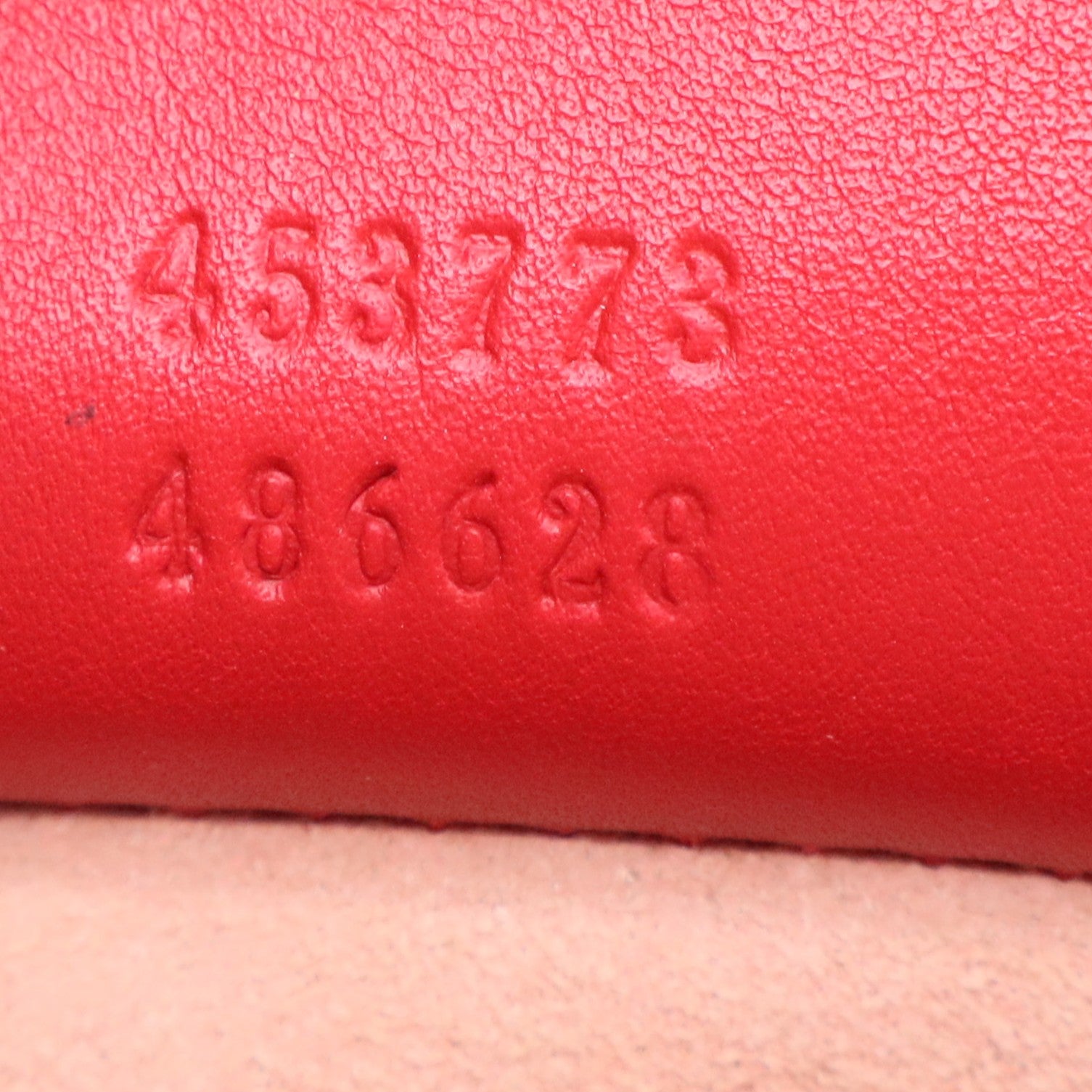 Red Guccissima Leather Soft Signature Shoulder Bag twins