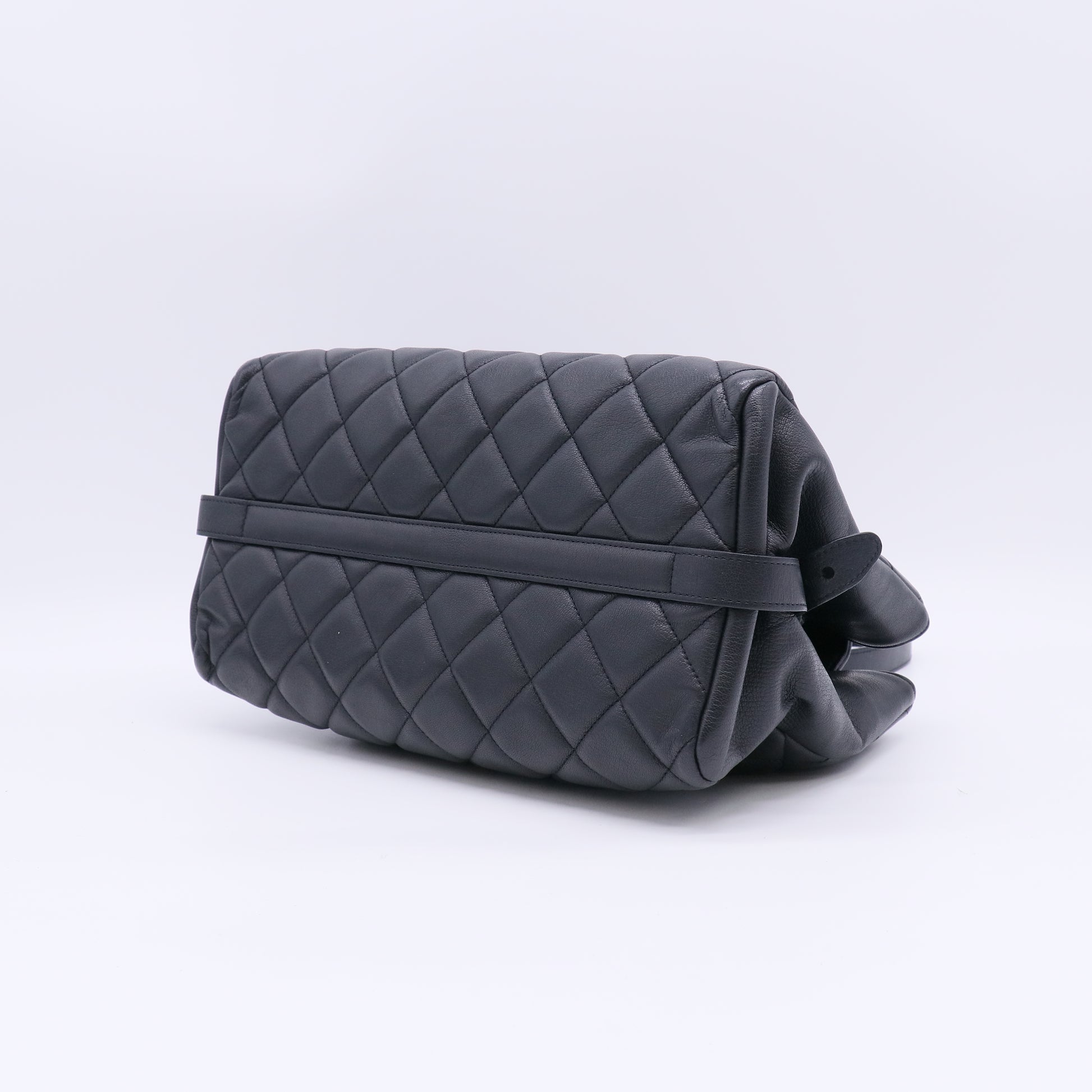 Chanel Metallic Goatskin Quilted Large City Rock Shopping Bag twins LDZ351