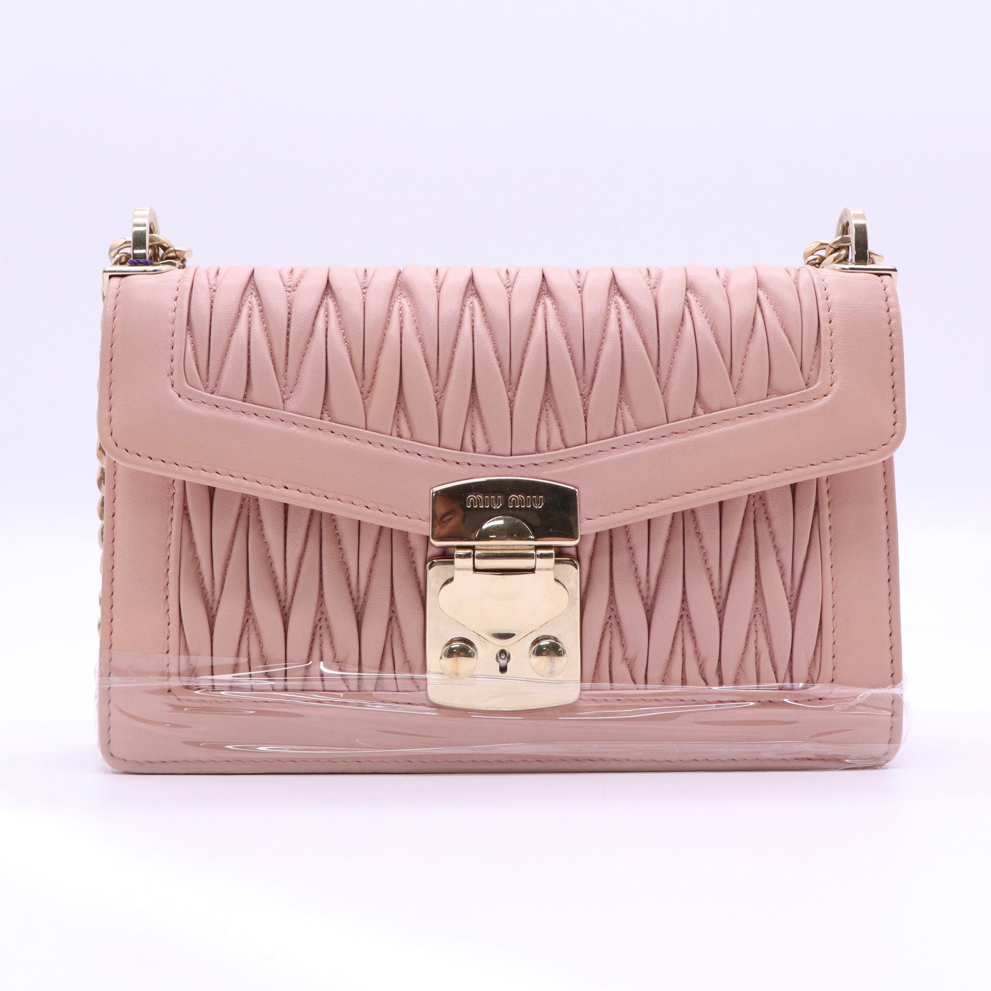 MiuMiu Confidential Shoulder Bag in Matelassé Leather twins LDJ3588