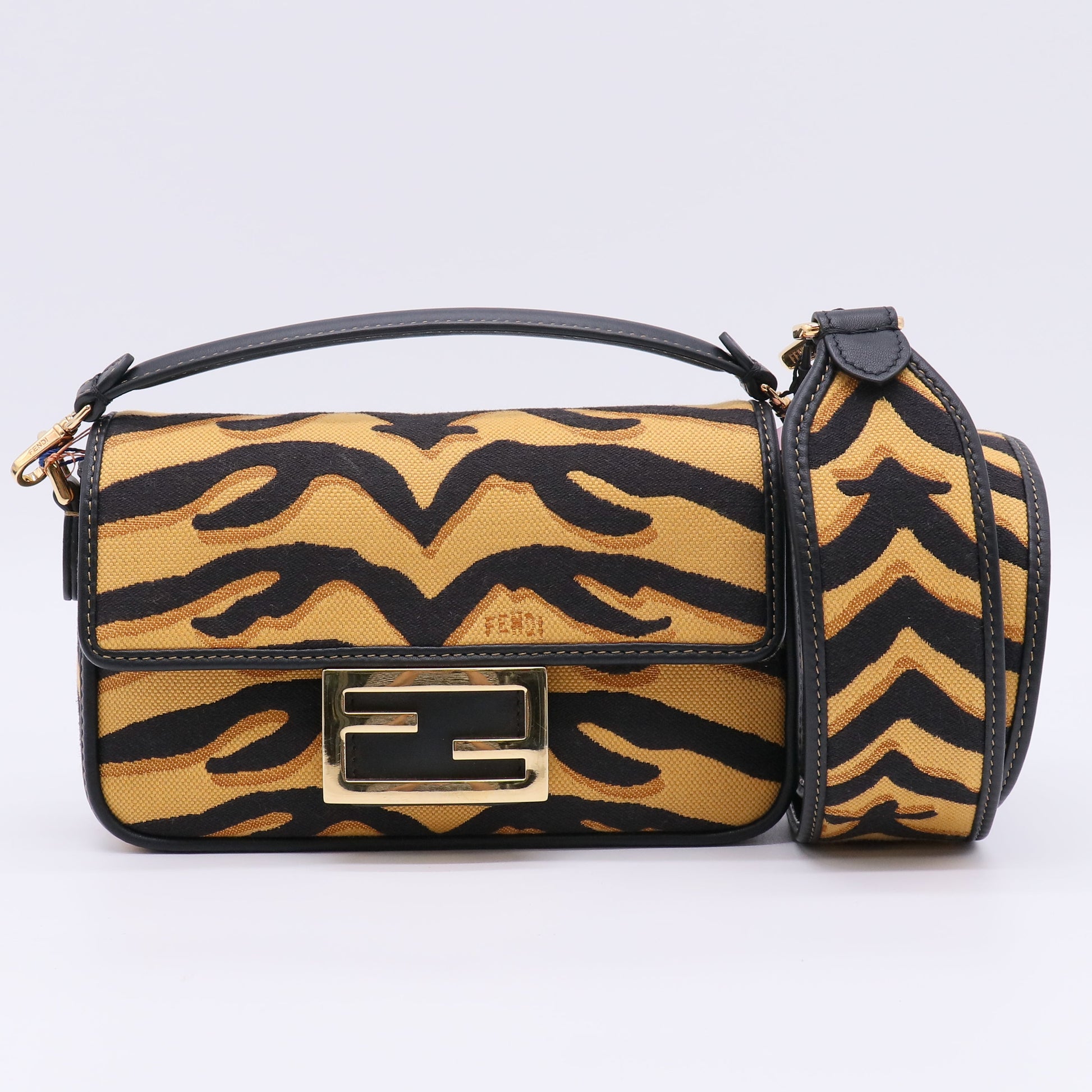 Fendi Baguette NM Bag Animal Embroidered Canvas Mini twins LDJ4962