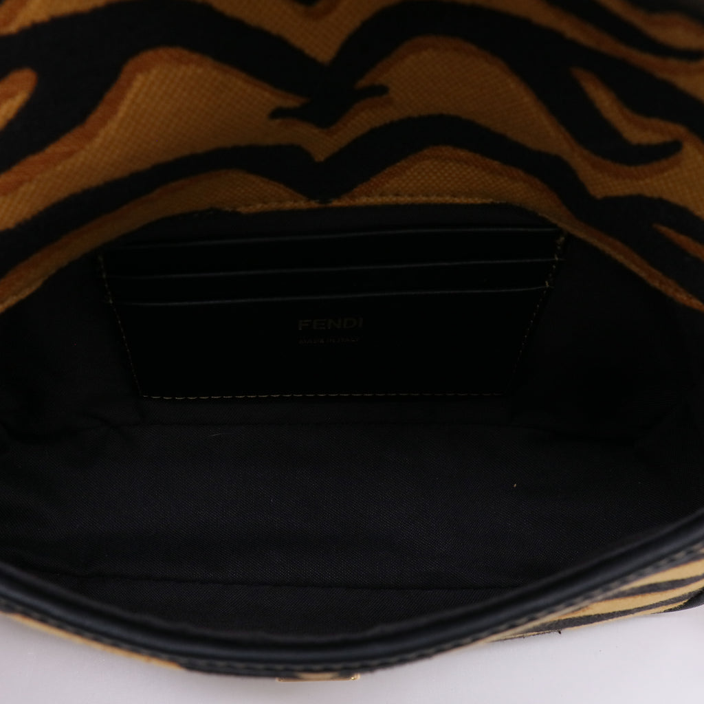 Fendi Baguette NM Bag Animal Embroidered Canvas Mini twins LDJ4962