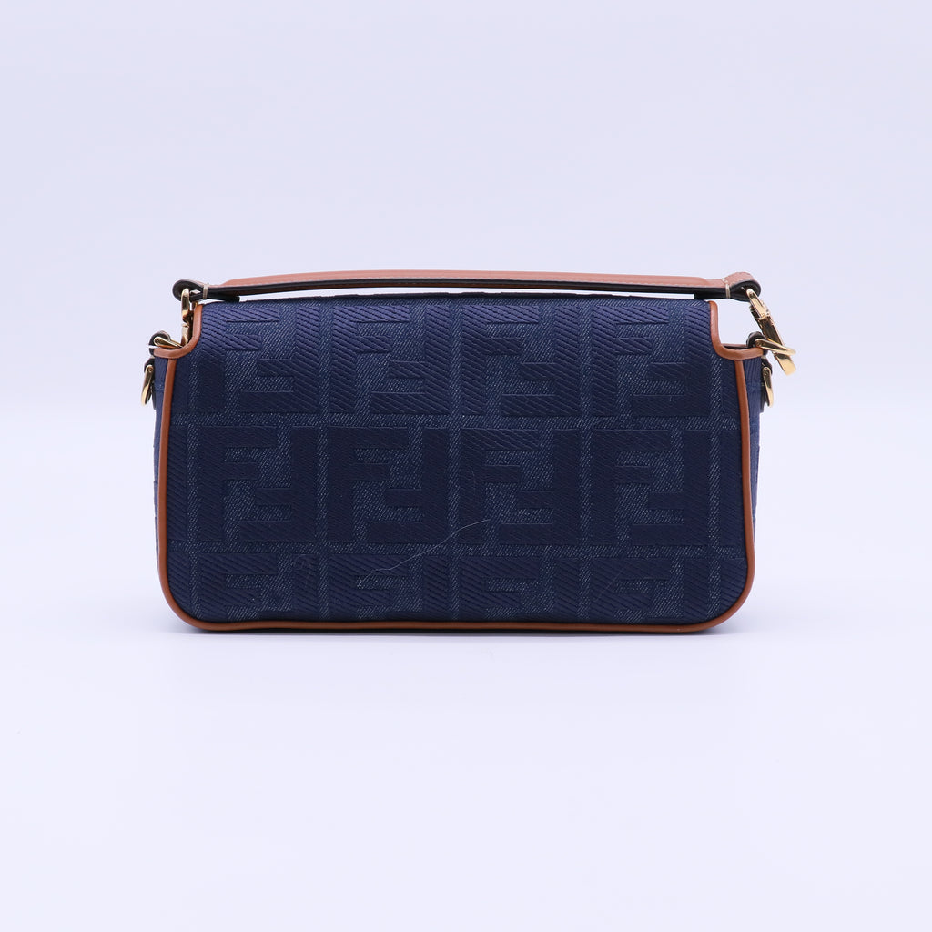 Fendi Baguette NM Bag Zucca Embroidered Canvas Medium twins B22067
