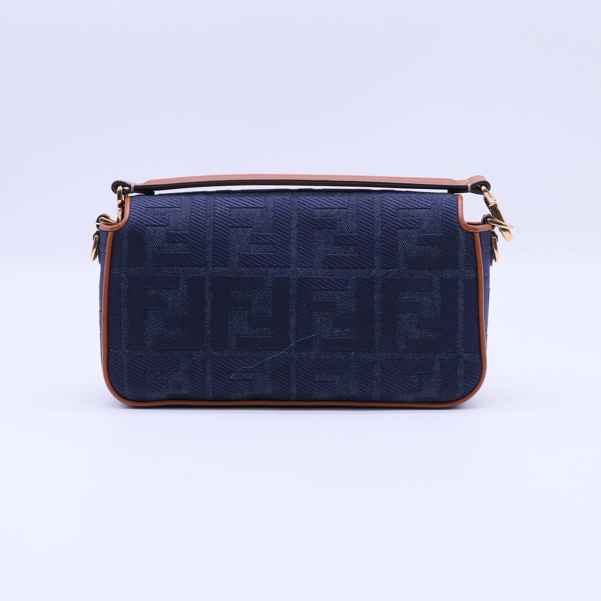Fendi Baguette NM Bag Zucca Embroidered Canvas Medium twins B22067